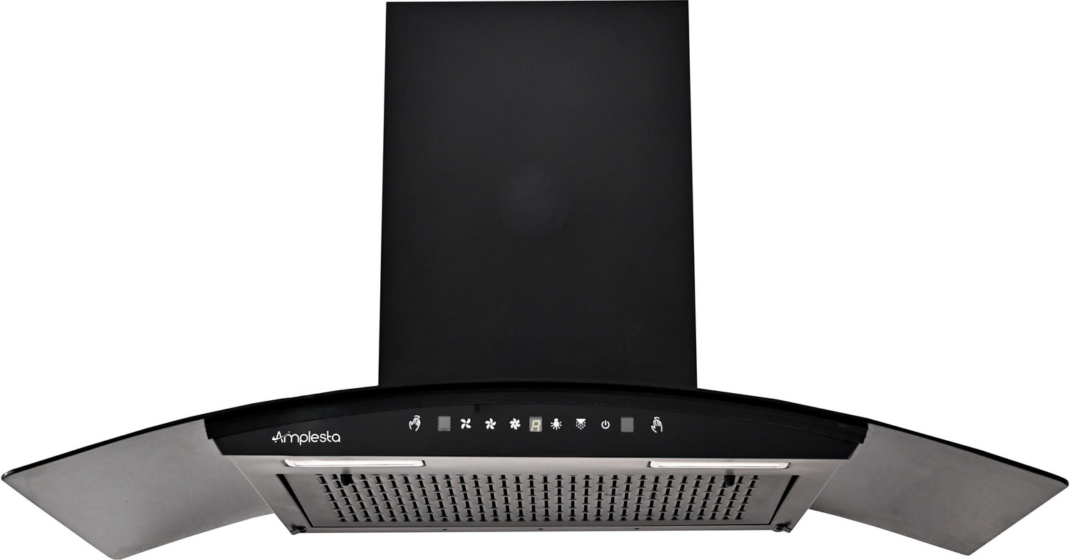 Amplesta Stella 90cm Auto Clean Wall Chimney – Touch & Filterless