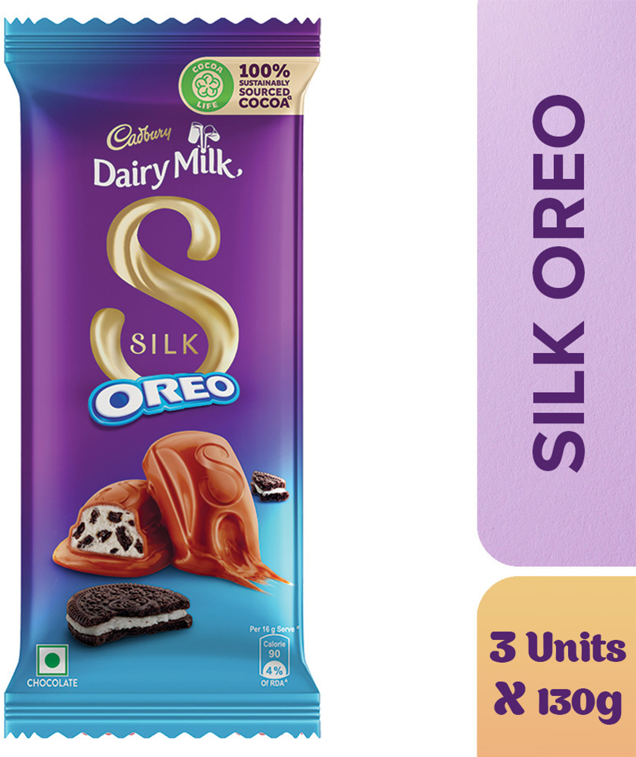 Cadbury Dairy Milk Silk Oreo Chocolate Bars (3 x 130 g) Price History