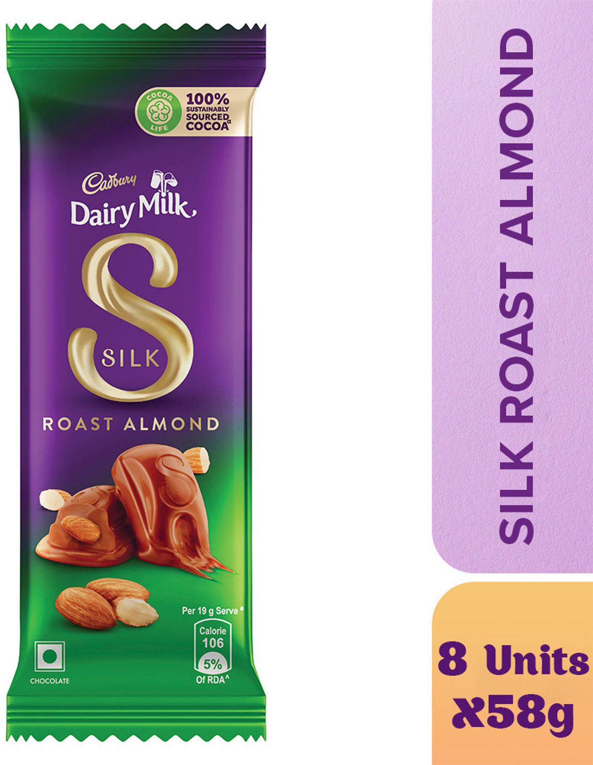 Image of Cadbury Dairy Milk Silk Roast Almond Chocolate Bars