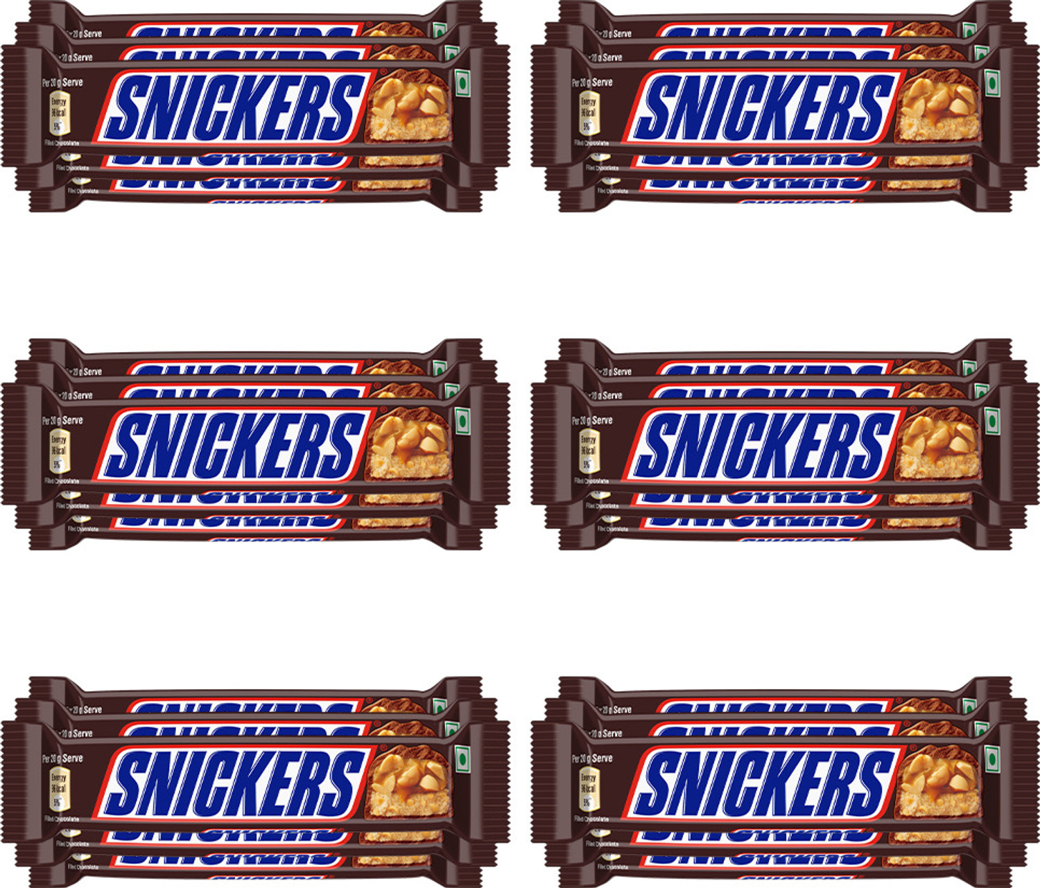SNICKERS Chocolate Bar, 25g (Pack of 30) Bars  (30 x 25 g)