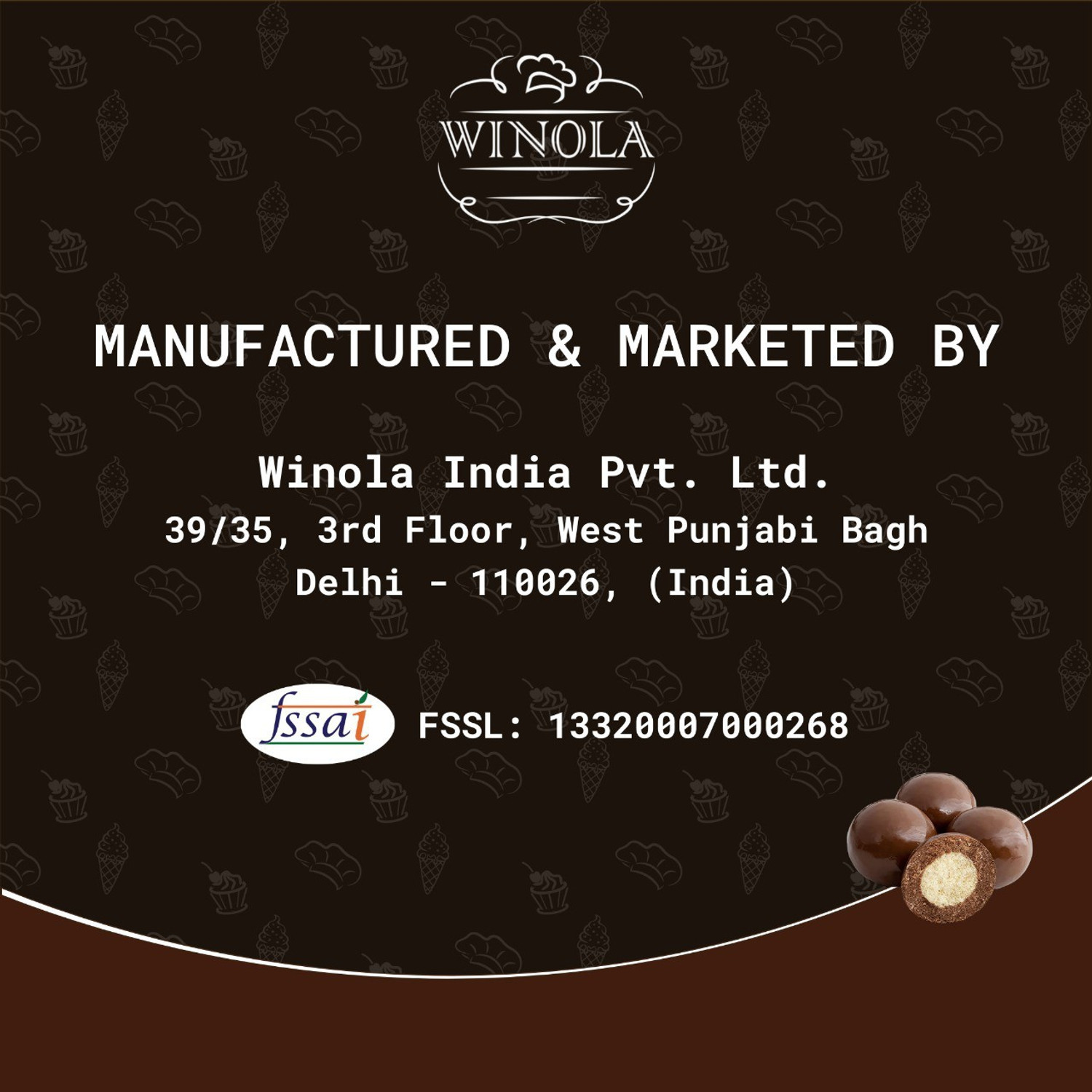 Image of Winola Milk Choco Biscuit Balls- Chocolate Munchies, Chocolate Balls (1 kg) Crackles
