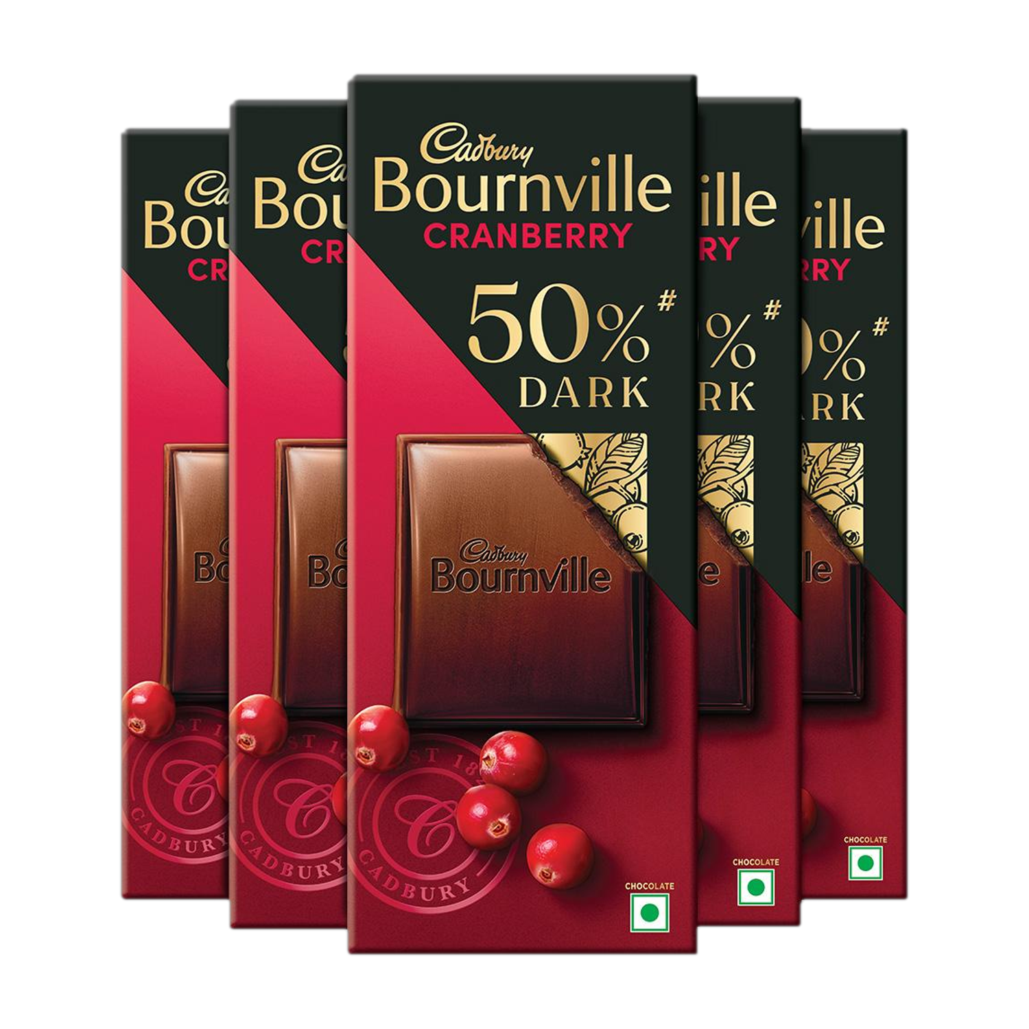Cadbury Bournville Cranberry Dark Chocolate Bars