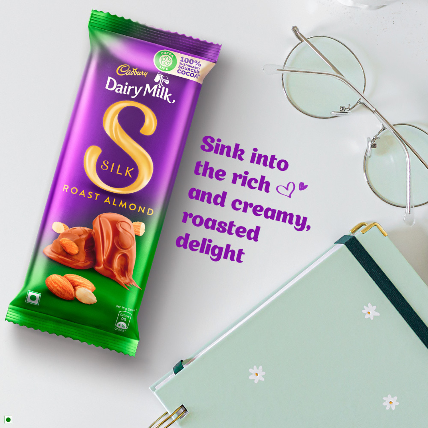 Image of Cadbury Dairy Milk Silk Roast Almond Chocolate Bars