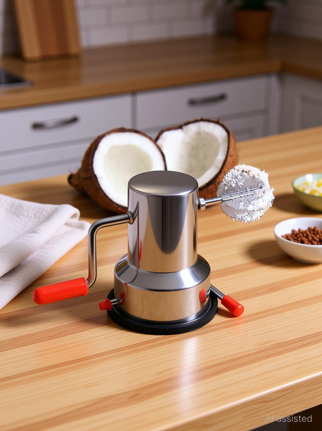 SHAYONA SALES Stainless Steel Coconut ScraperCoconut Scraper Shredder 