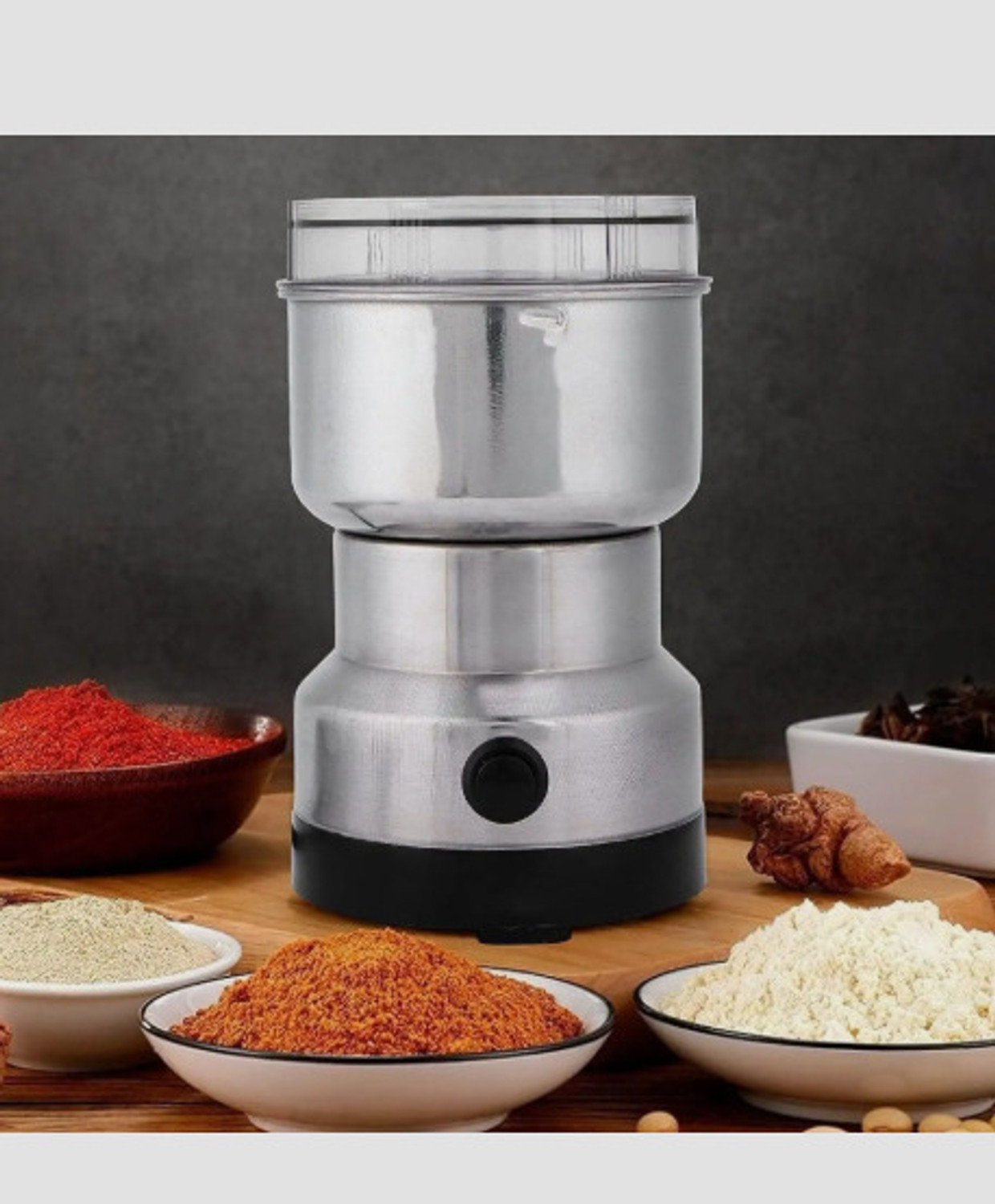 Image of Manasa Grinder 1 200 W Mixer Grinder (Electric Mixer Grinder, Coffee Maker for Kitchen Nuts, Masala & Onion GarlicK267 | 1 Jar | Silver)