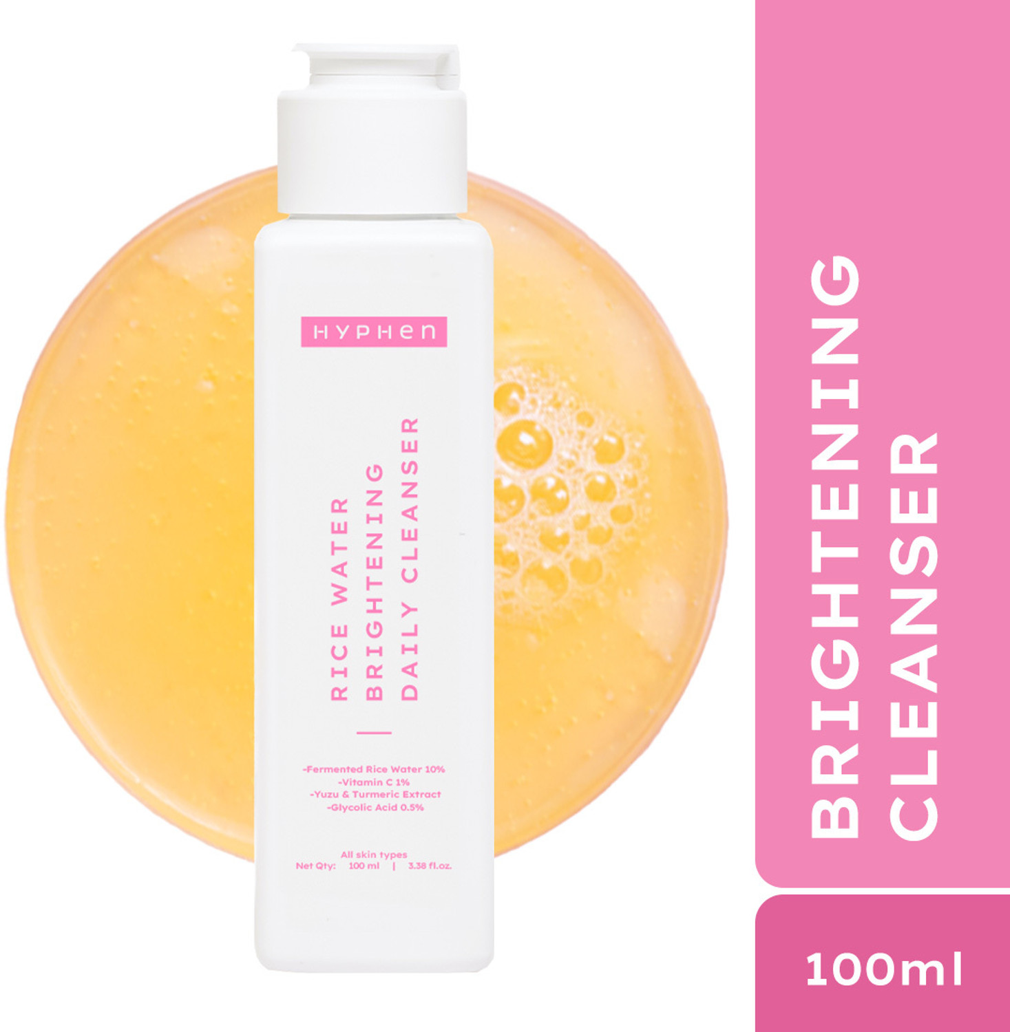 HYPHEN Rice Water Brightening Daily Cleanser Face Wash