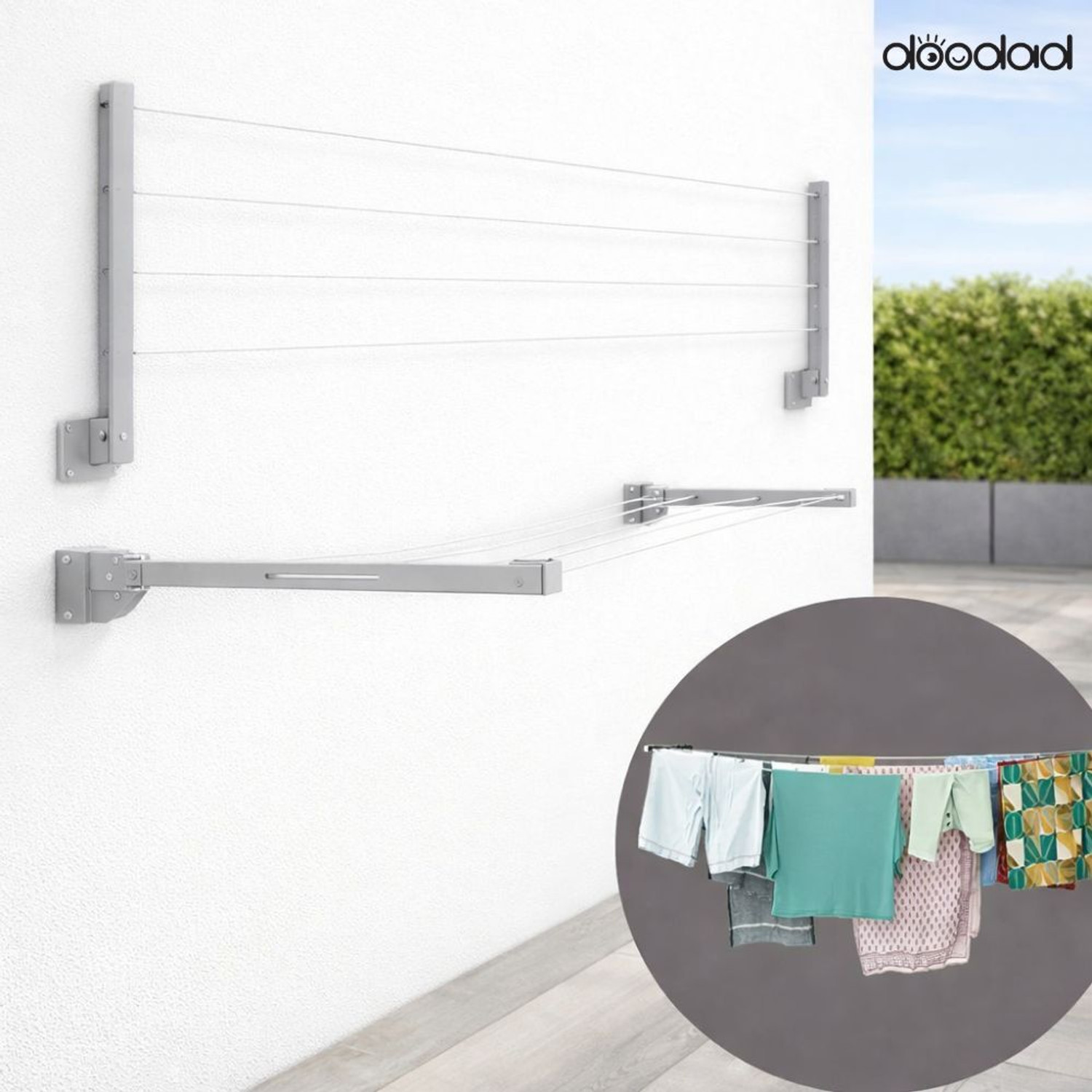 Image of doodad Steel Wall Cloth Dryer Stand CDS-MSWM4T (4 Tier)