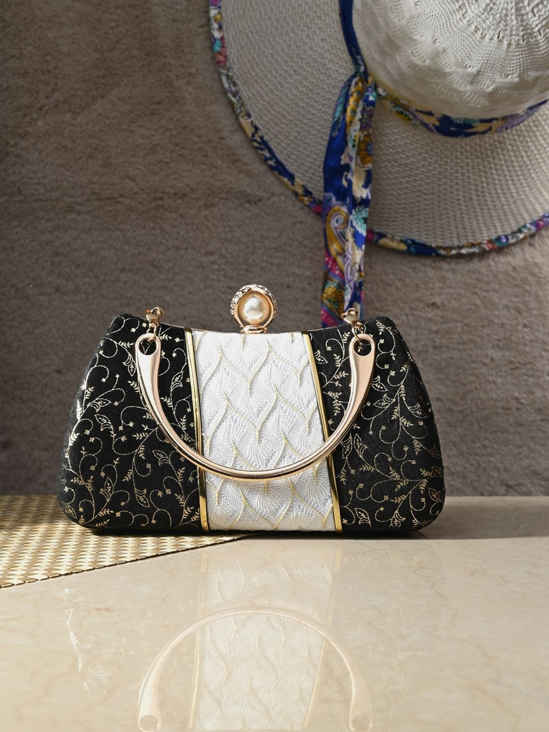 Image of Toobacraft Party Gold, Silver Clutch - Regular Size