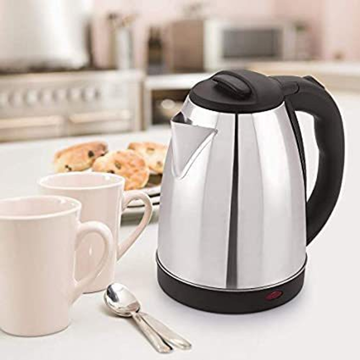 Image of PRATYANG by PRATYANG Electric Kettle (2 L, Silver, Black) Electric Kettle