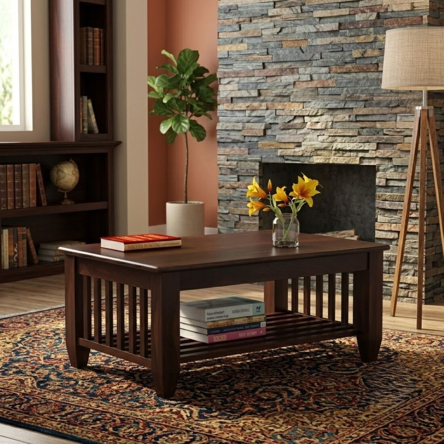 Image of matterhorn Engineered Wood Coffee Table (Finish Color - BROWN, DIY(Do-It-Yourself))