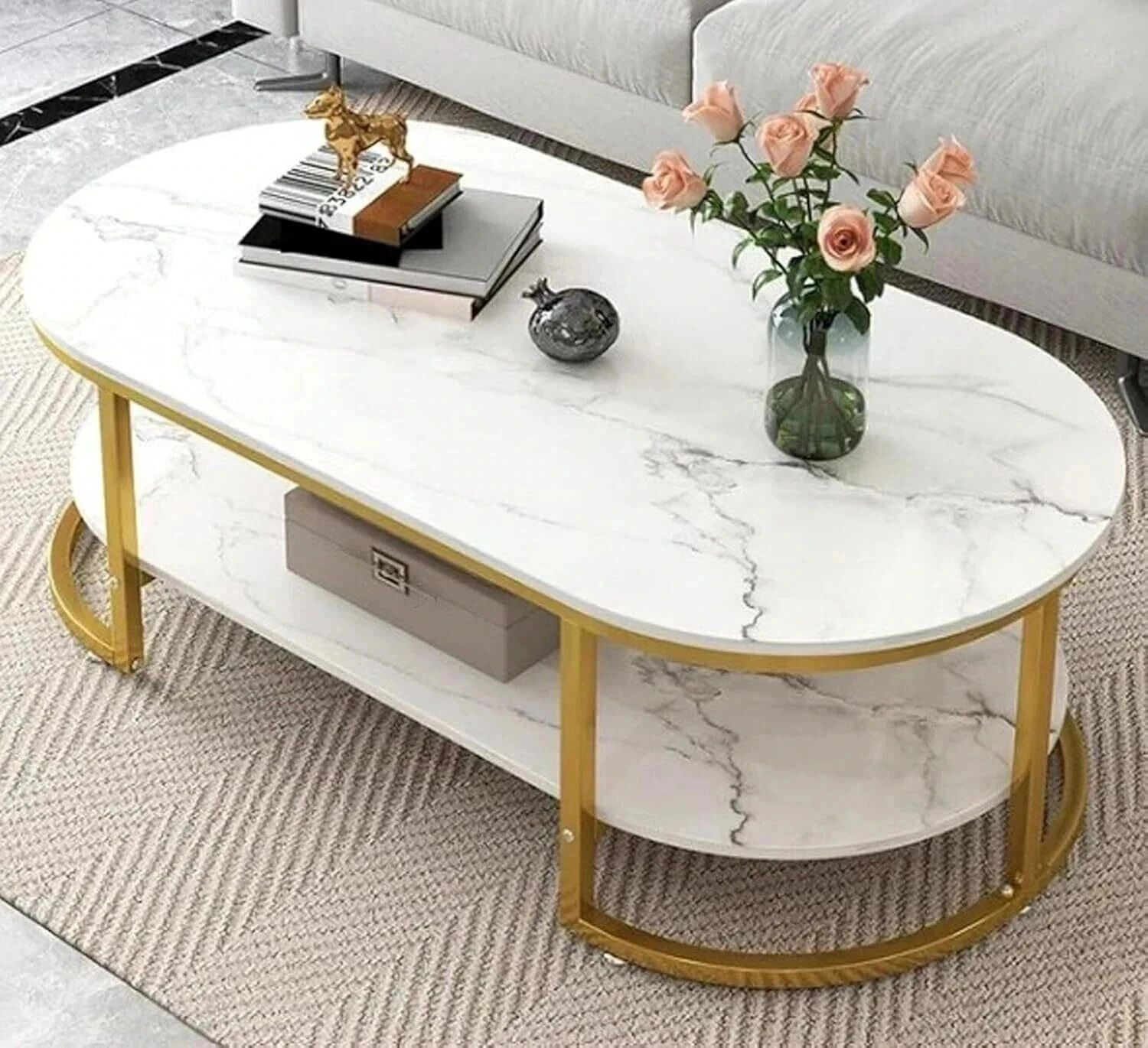 Paradisecrafts Metal Centre Tables For The Living Room, Side Tables An