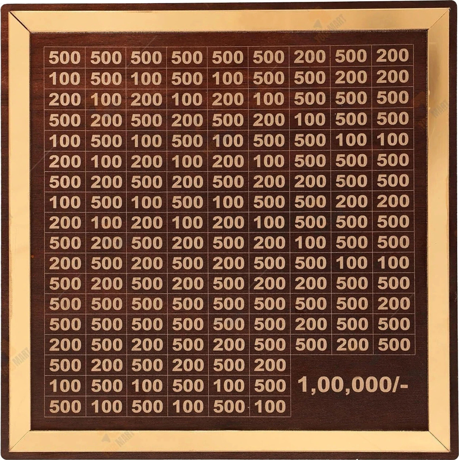 Image of Kindly 1,00,000 Rupees Money Saving Piggy Bank | Wooden Piggy Bank with Easy Tracking Coin Bank (Brown)