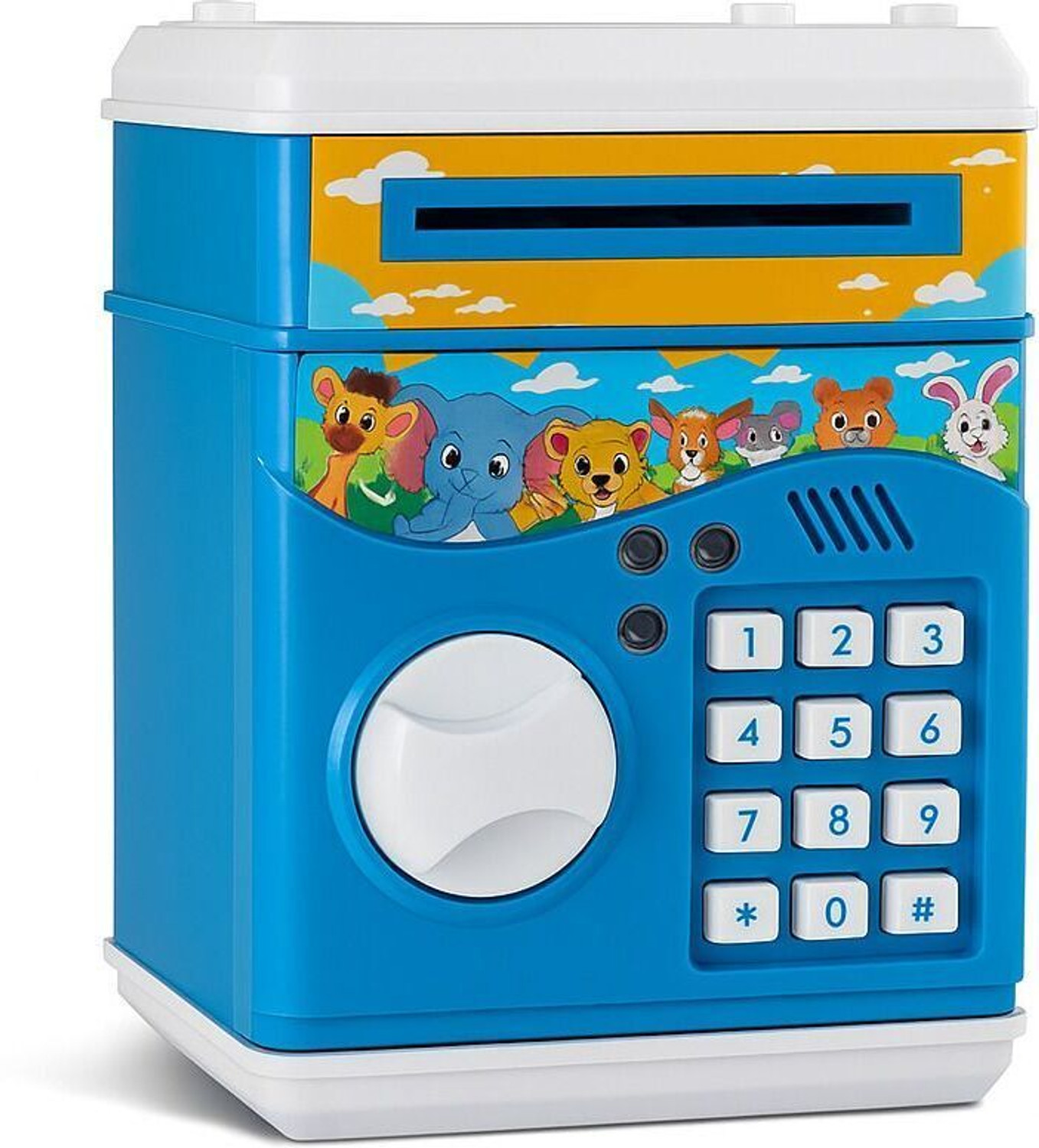 Image of Kindly 1,00,000 Rupees Money Saving Piggy Bank | Wooden Piggy Bank with Easy Tracking Coin Bank (Brown)