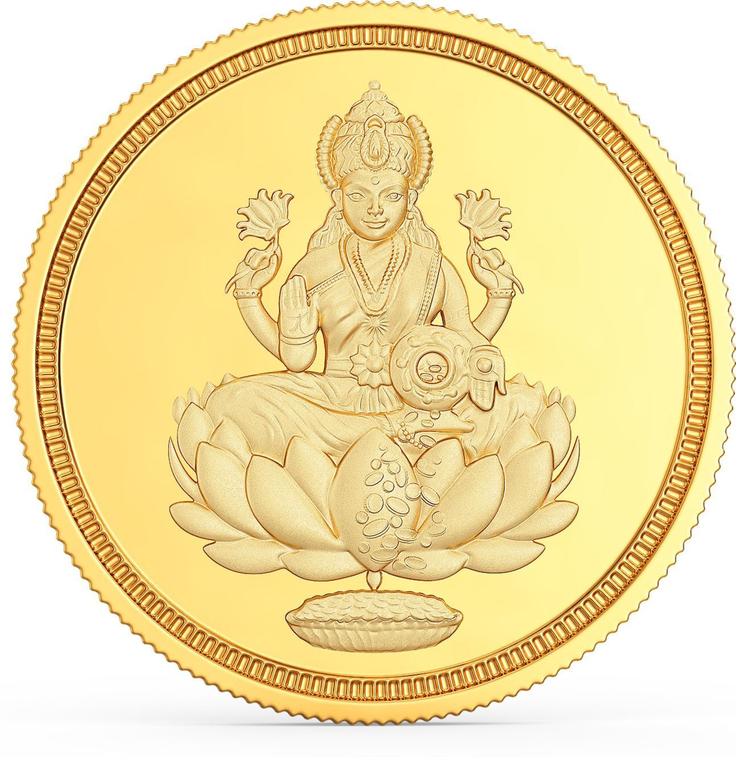 Joyalukkas Lord Lakshmi 22 K 1 g Yellow Gold Coin