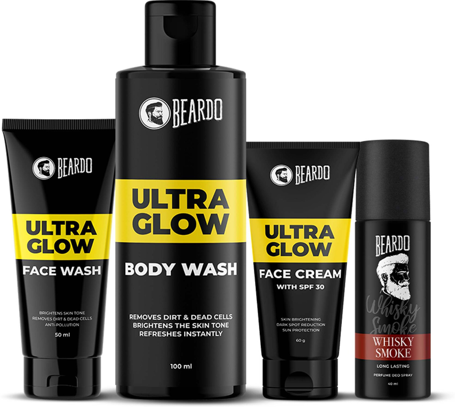 Beardo Ultimate Glow Up Kit – Face Wash, Body Wash & Deo