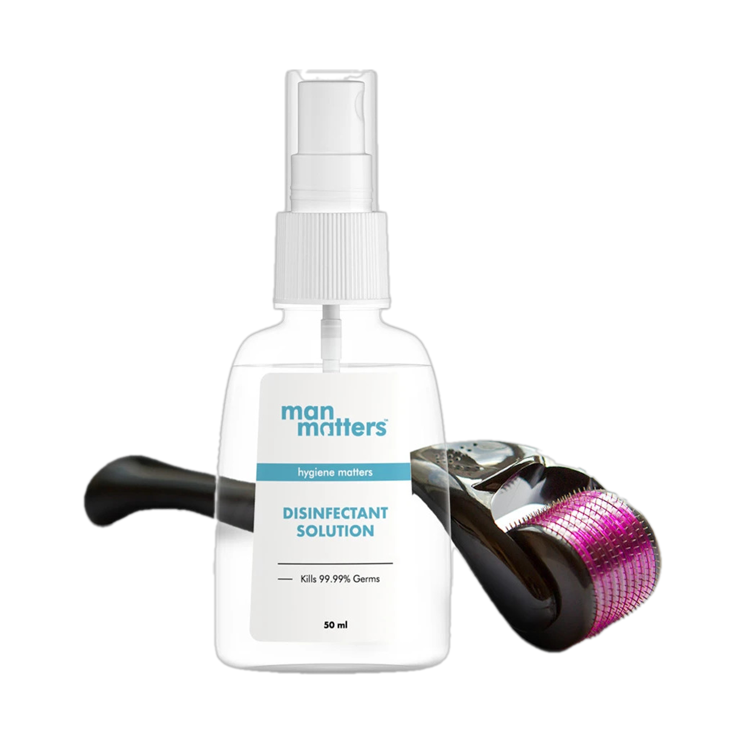 Man Matters Derma Roller And Disinfectant | 540 Micro 0.5mm Titanium A