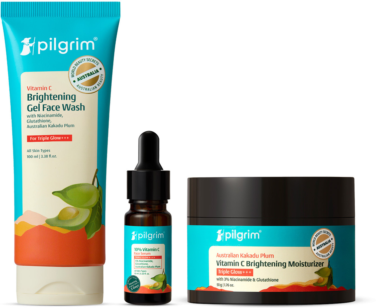 10% Vitamin C Face Serum (10ml) + Vitamin C Gel Face Wash + Australian