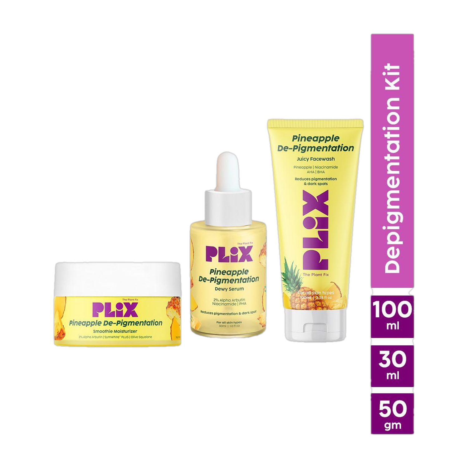 The Plant Fix Plix Pineapple Pigmentation Skincare Kit For Dark Spot Removal