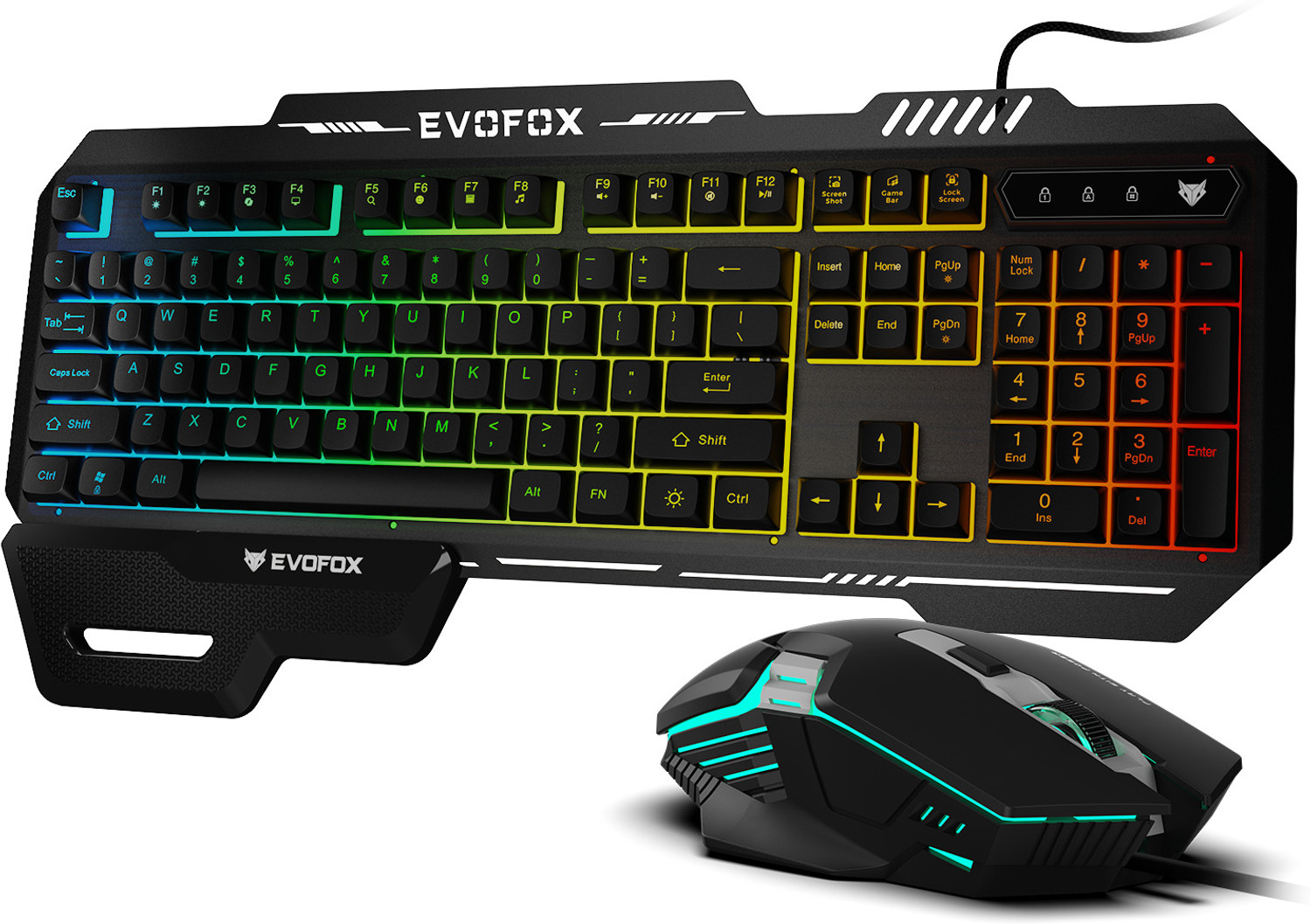 EVOFOX Warhammer 2 Semi-Mechanical Wired Keyboard & Mouse, Magnetic Wr