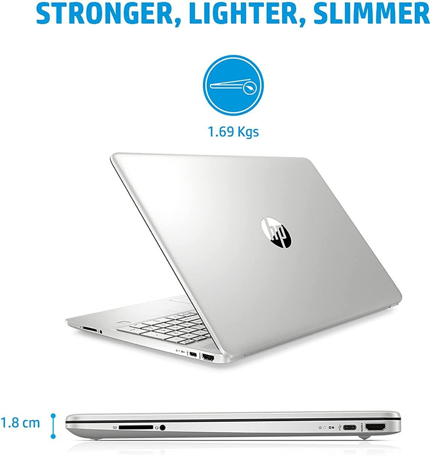 Image of HP Intel Core i3 11th Gen - (8 GB /512 GB SSD /Windows 11 Home) 15s-FR2508TU Laptop