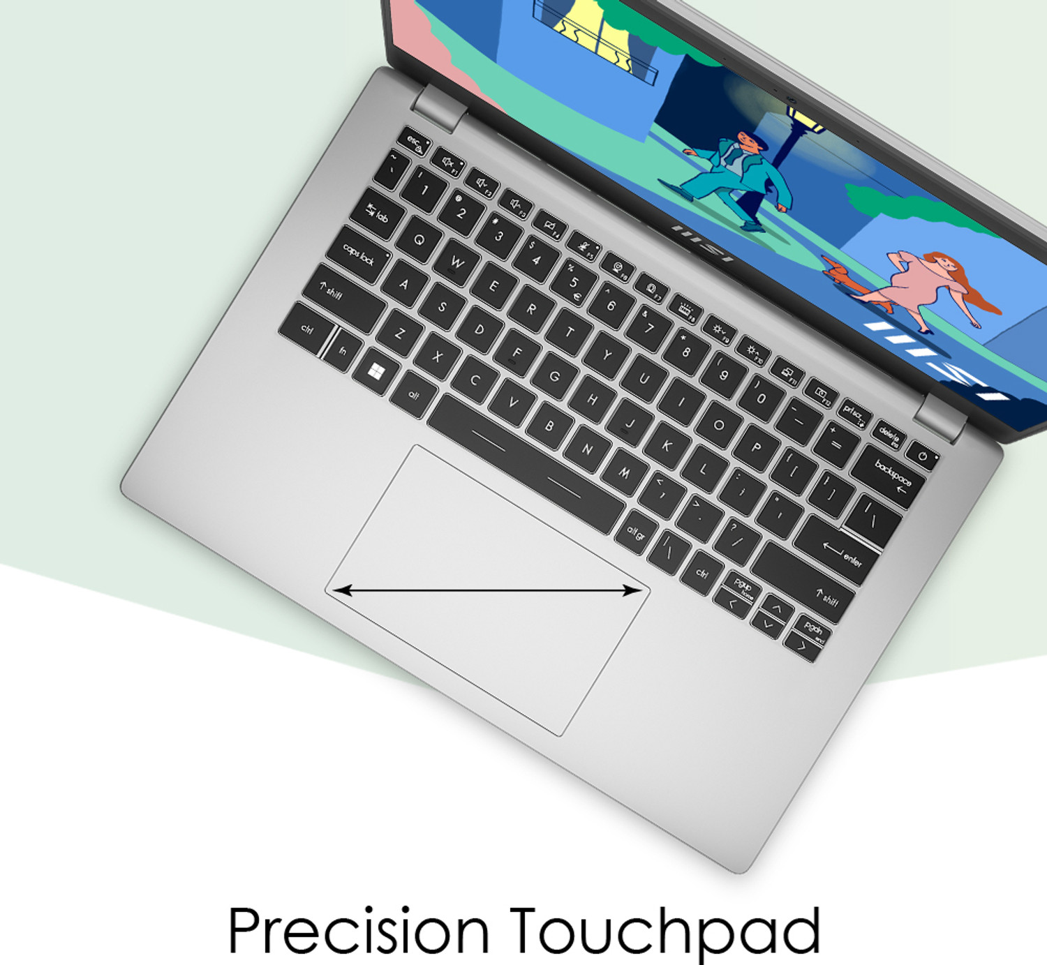 Image of MSI Modern 14 Intel Core i5 12th Gen 1235U - (8 GB /512 GB SSD /Windows 11 Home) Modern 14 C12M-440IN / Modern 14 C12MO-1021IN Thin and Light Laptop