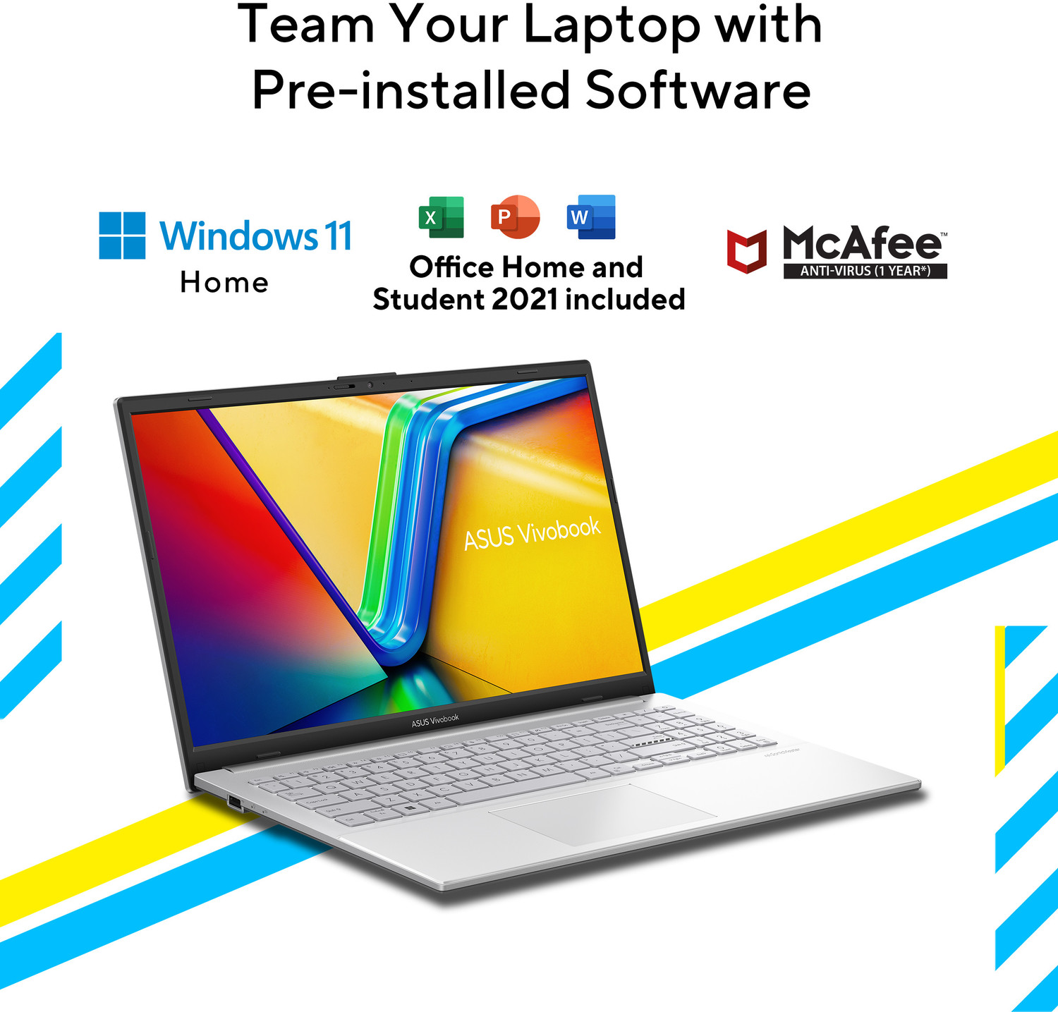 Image of ASUS Vivobook Go 15, 12th Gen, Equivalent to Intel 12th Gen, Intel Core i3 N305 - (8 GB /512 GB SSD /Windows 11 Home) E1504GA-NJ321WS | E1504GA-BQ1224WS Thin and Light Laptop