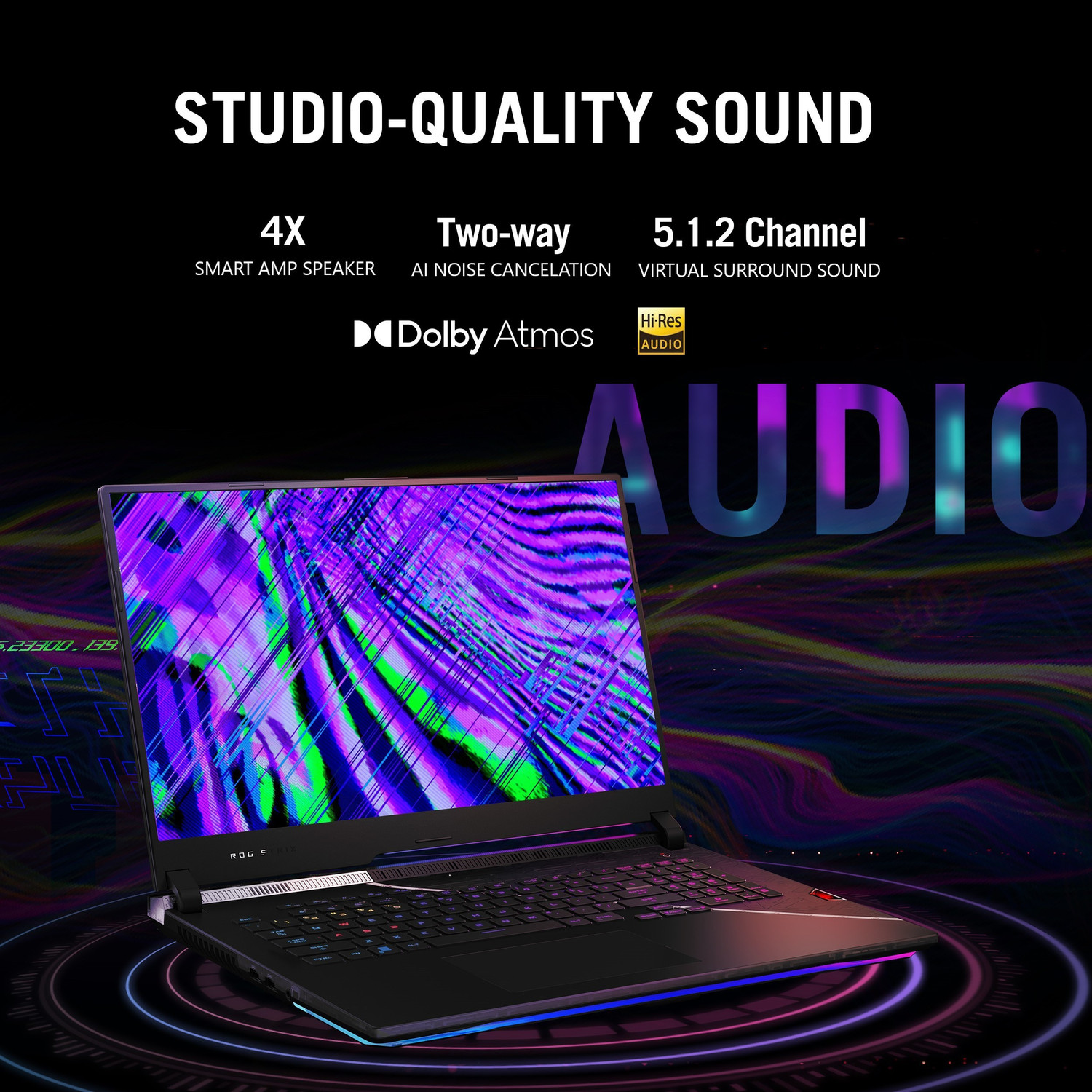 Image of ASUS ROG Strix Scar 17 SE with 90Whr Battery Intel Core i9 12th Gen 12950HX - (32 GB /2 TB SSD /Windows 11 Home /16 GB Graphics /NVIDIA GeForce RTX 3080 Ti /240 Hz) G733CX-LL013WS Gaming Laptop