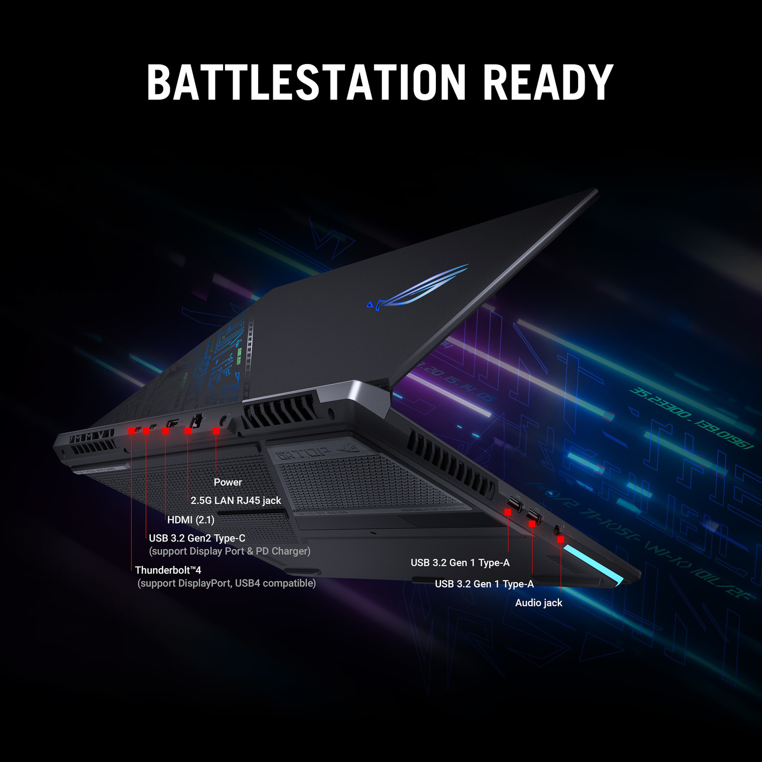 Image of ASUS ROG Strix Scar 17 SE with 90Whr Battery Intel Core i9 12th Gen 12950HX - (32 GB /2 TB SSD /Windows 11 Home /16 GB Graphics /NVIDIA GeForce RTX 3080 Ti /240 Hz) G733CX-LL013WS Gaming Laptop