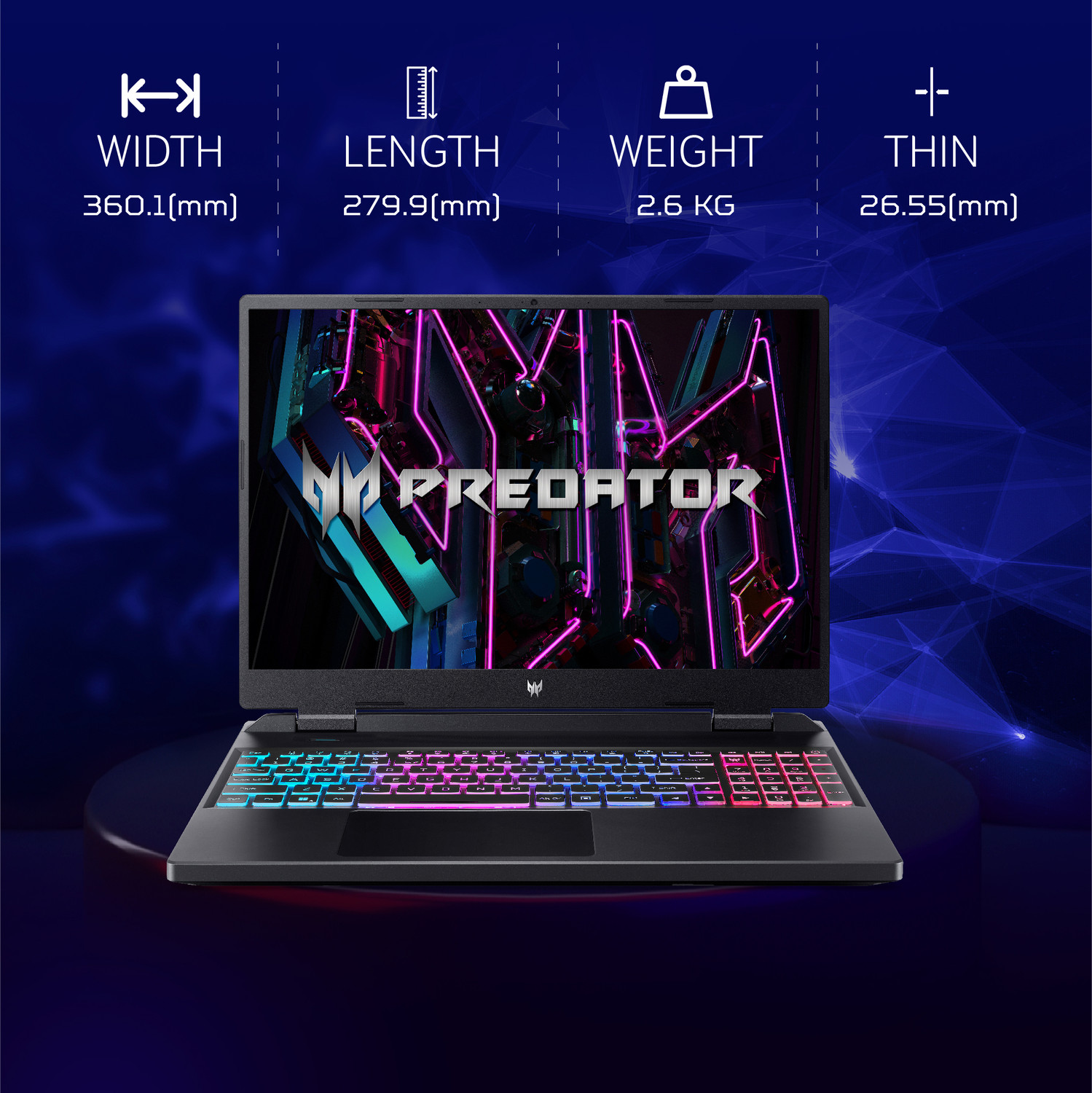 Image of Acer Predator Neo Intel Core i7 13th Gen 13700HX - (16 GB /512 GB SSD /Windows 11 Home /6 GB Graphics /NVIDIA GeForce RTX 4050) PHN16-71-74H1 Gaming Laptop