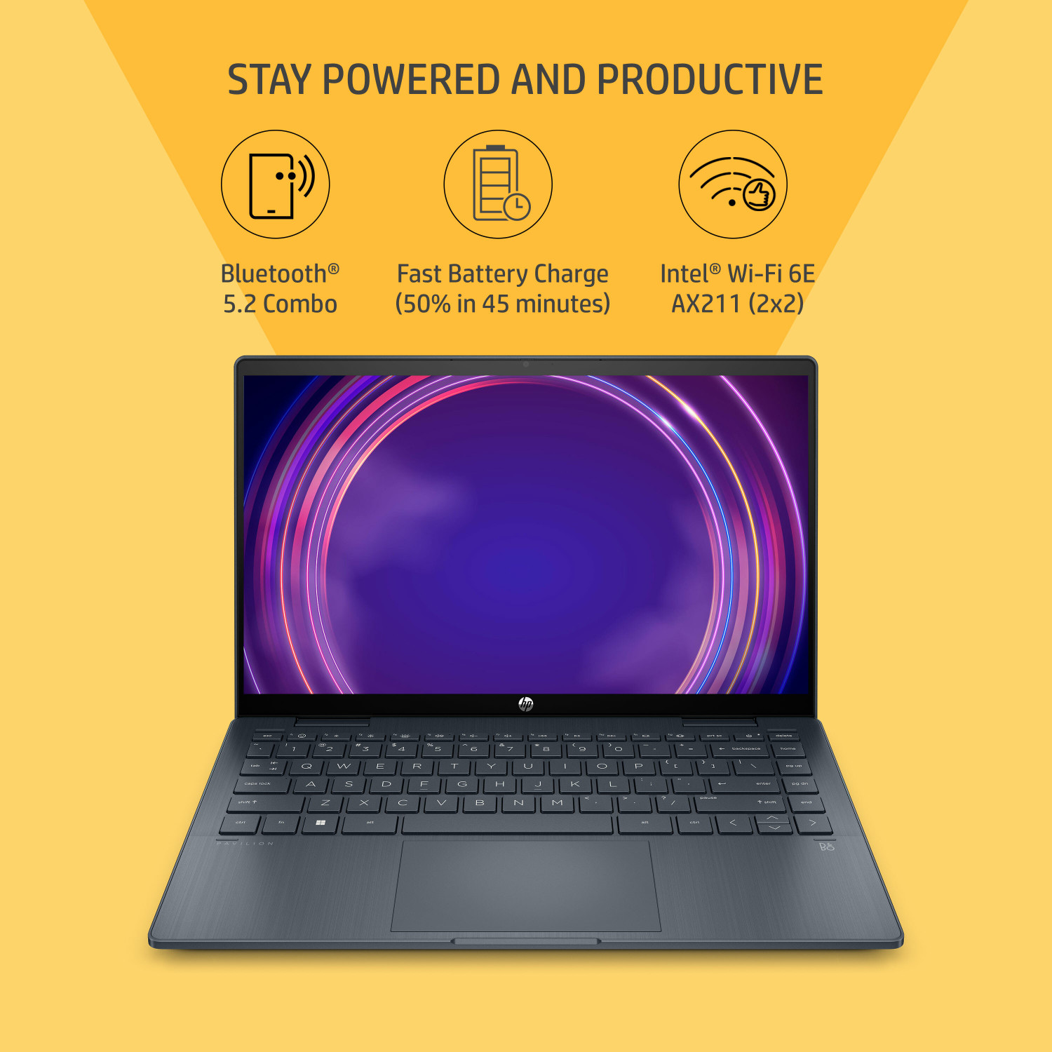 Image of HP Pavilion x360 Intel Core i7 12th Gen 1255U - (16 GB /512 GB SSD /Windows 11 Home) 14-ek0092TU Thin and Light Laptop