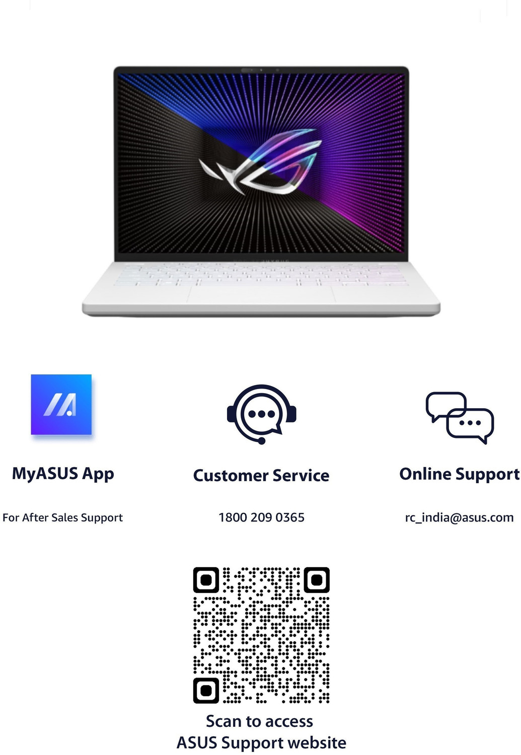 Image of ASUS ROG Zephyrus G14 AMD Ryzen 9 Octa Core AMD R9-6900HS - (32 GB /1 TB SSD /Windows 11 Home /8 GB Graphics /AMD Radeon 6800S /120 Hz) GA402RK-L8147WS Gaming Laptop