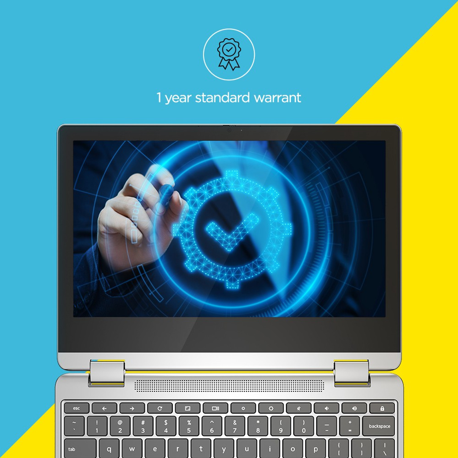 Image of Lenovo Chromebook Intel Celeron Dual Core N4500 - (4 GB /128 GB EMMC Storage /Chrome OS) CB 11IJL6 Chromebook