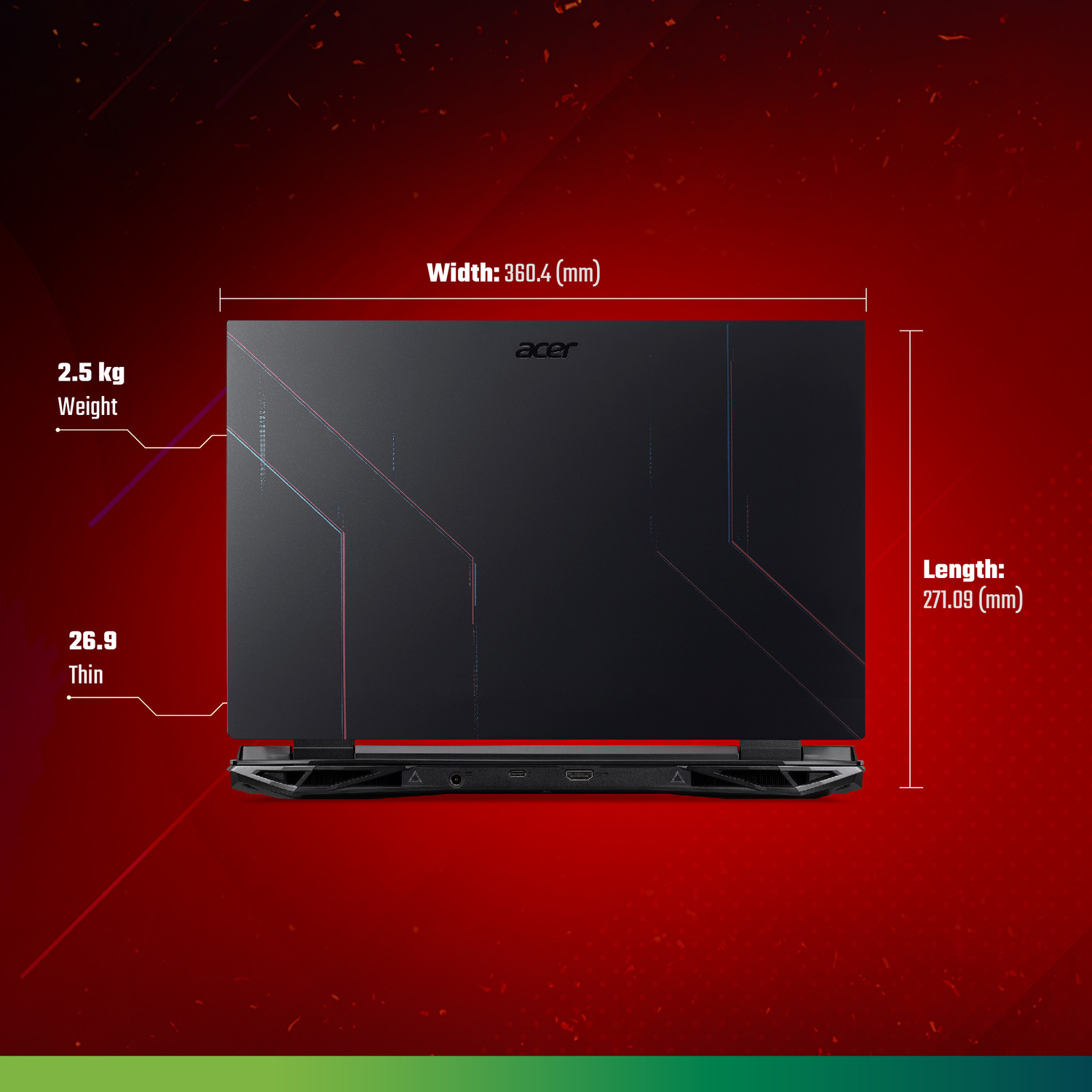 Image of Acer Nitro 5 Intel Core i7 12th Gen 12650H - (16 GB /512 GB SSD /Windows 11 Home /6 GB Graphics /NVIDIA GeForce RTX 4050 /144 Hz) AN515-58-74GG Gaming Laptop