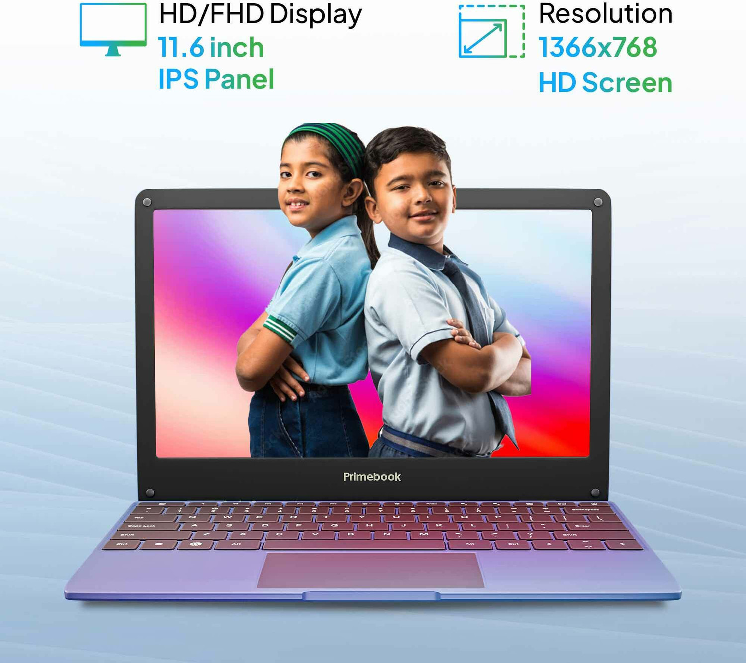 Image of Primebook 4G Android Based MediaTek MT8788 - (4 GB /64 GB EMMC Storage /Prime OS) 4G Thin and Light Laptop