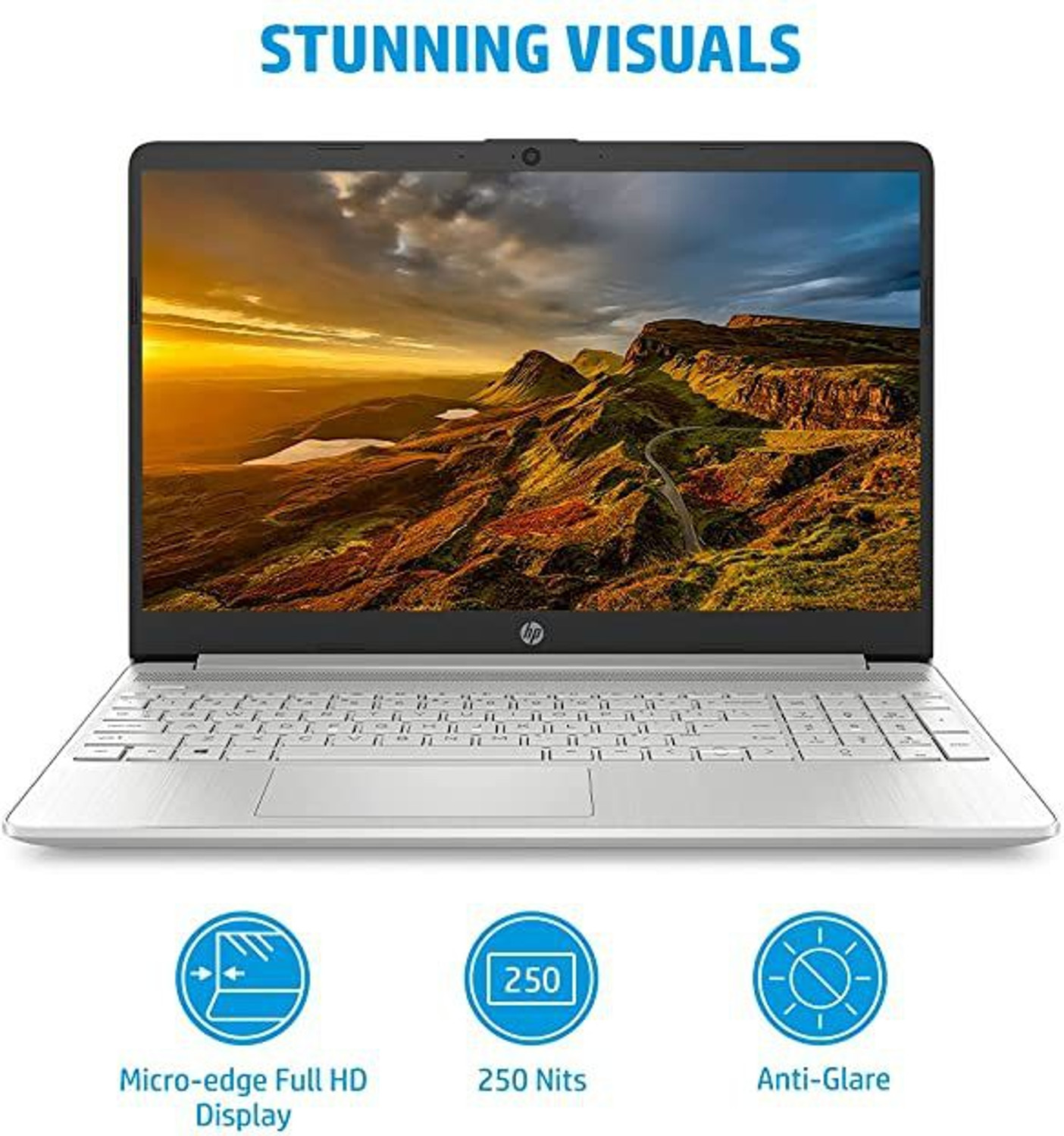 Image of HP Laptop with Backlit Keyboard Intel Core i3 11th Gen - (8 GB /512 GB SSD /Windows 11 Home) 15s-fr2512tu Laptop