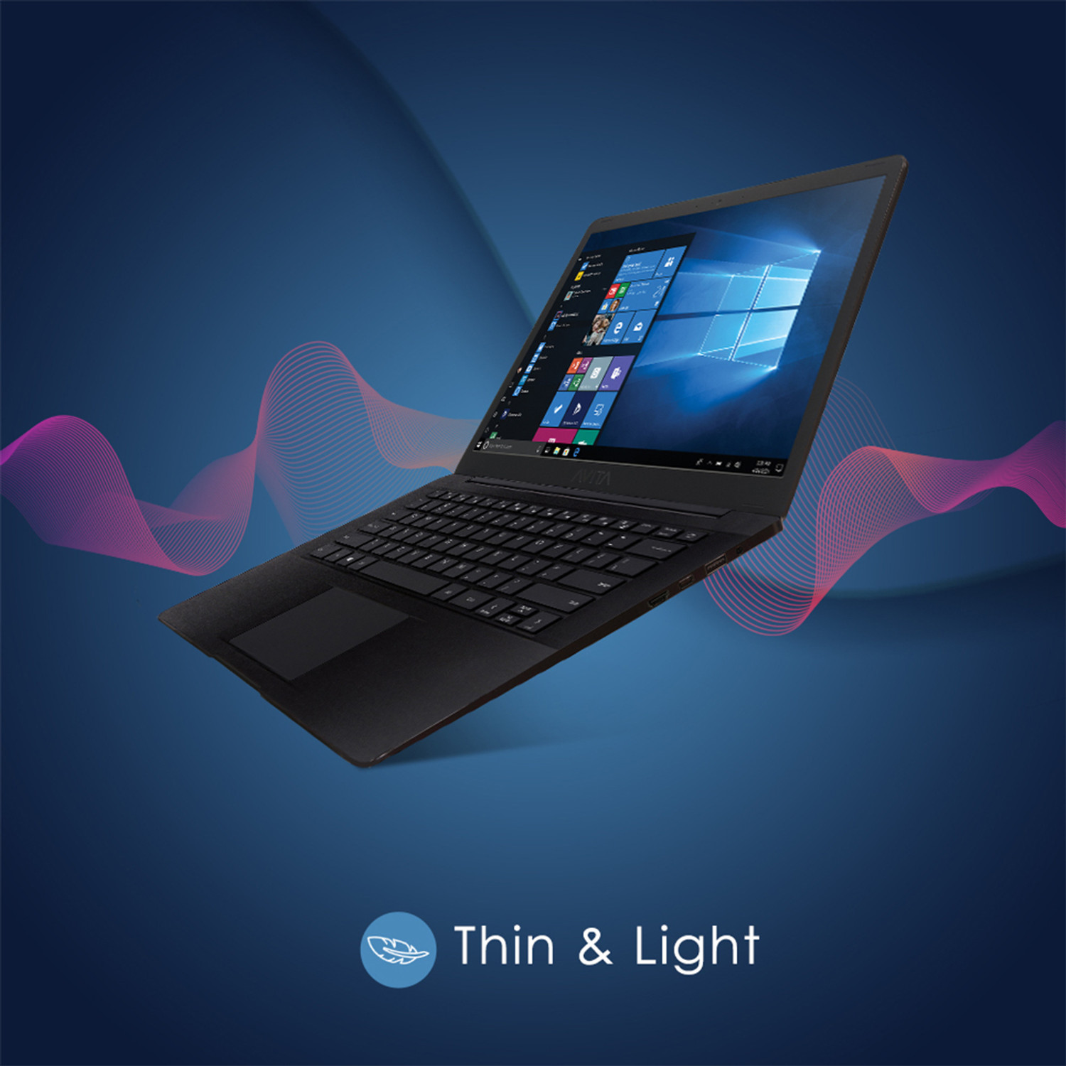 Image of Avita PURA E 14 AMD Ryzen 5 Quad Core 3rd Gen - (8 GB /512 GB SSD /Windows 11 Home) NS14A6INV561-SGC Thin and Light Laptop