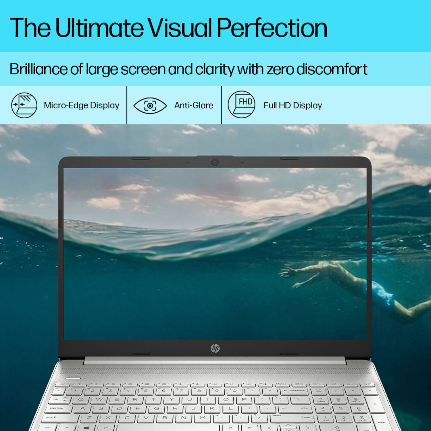 Image of HP 15s Intel Core i3 12th Gen 1215U - (8 GB /512 GB SSD /Windows 11 Home) 15s-fq5007TU Thin and Light Laptop