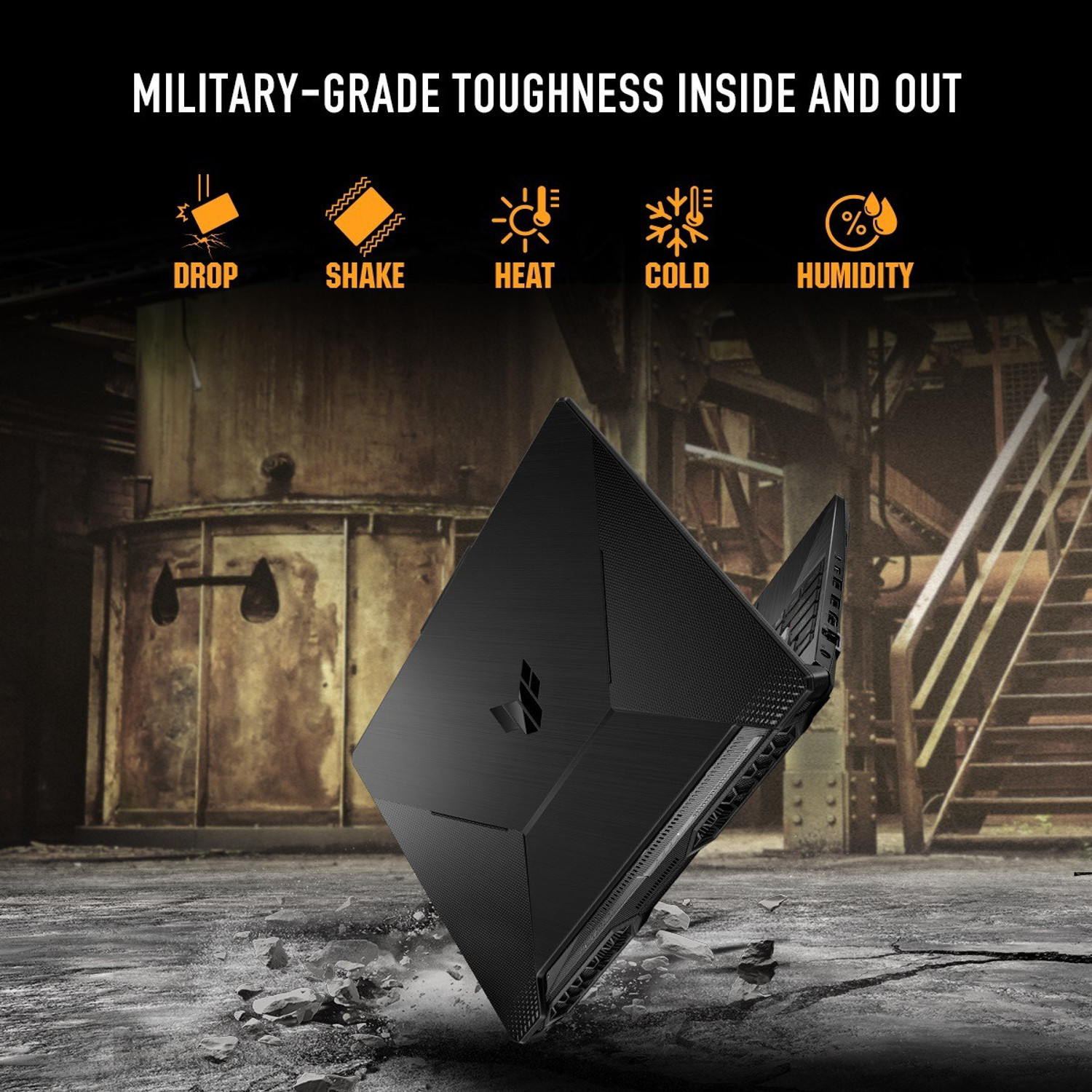 Image of ASUS TUF Gaming F15 - AI Powered Gaming Intel Core i5 11th Gen 11400H - (8 GB /512 GB SSD /Windows 11 Home /4 GB Graphics /NVIDIA GeForce RTX 2050 /144 Hz /70 TGP) FX506HF-HN024W Gaming Laptop