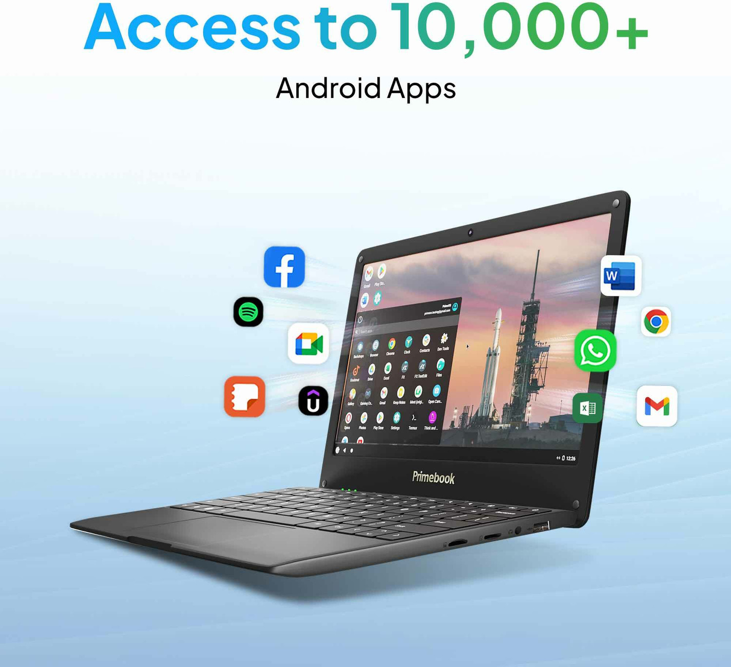 Image of Primebook 4G Android Based MediaTek MT8788 - (4 GB /128 GB EMMC Storage /Prime OS) 4G Thin and Light Laptop