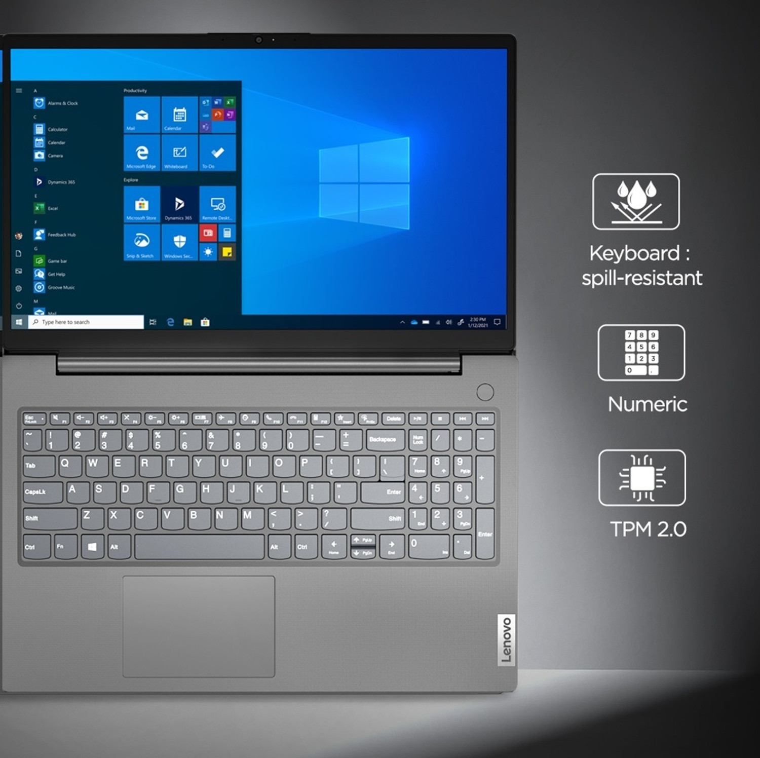 Image of Lenovo V15 Intel Core i3 12th Gen 1215U - (8 GB /512 GB SSD /Windows 11 Home) V15 G3 IAP Thin and Light Laptop