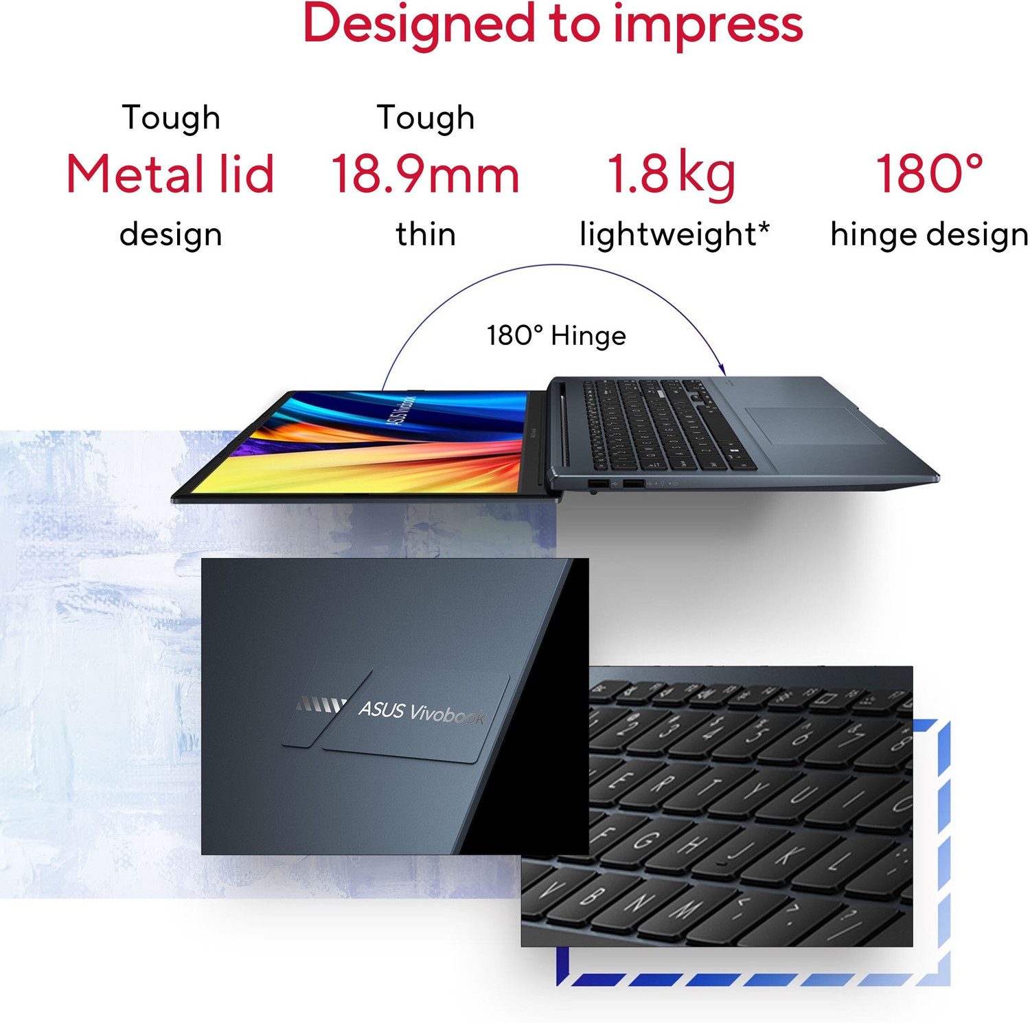 Image of ASUS Vivobook Pro 15 For Creator, AMD Ryzen 5 Hexa Core 5600HS - (16 GB /512 GB SSD /Windows 11 Home /4 GB Graphics /NVIDIA GeForce RTX 3050 /144 Hz /50 TGP) M6500QC-HN541WS Gaming Laptop