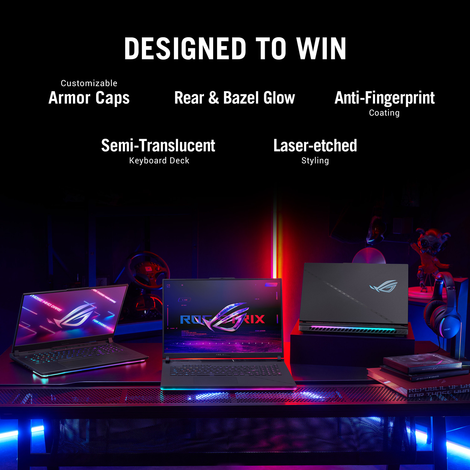 Image of ASUS ROG Strix SCAR 18 with 90WHr Battery Intel HX-Series Intel Core i9 13th Gen 13980HX - (32 GB /1 TB SSD /Windows 11 Home /12 GB Graphics /NVIDIA GeForce RTX 4080 /165 Hz /175 TGP) G834JZ-N5041WS Gaming Laptop