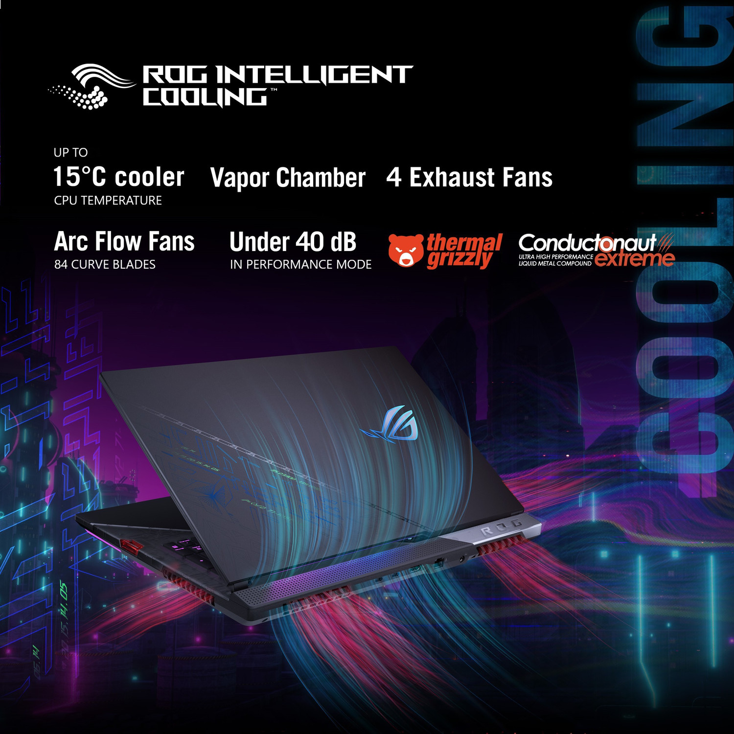Image of ASUS ROG Strix Scar 17 SE with 90Whr Battery Intel Core i9 12th Gen 12950HX - (32 GB /2 TB SSD /Windows 11 Home /16 GB Graphics /NVIDIA GeForce RTX 3080 Ti /240 Hz) G733CX-LL013WS Gaming Laptop