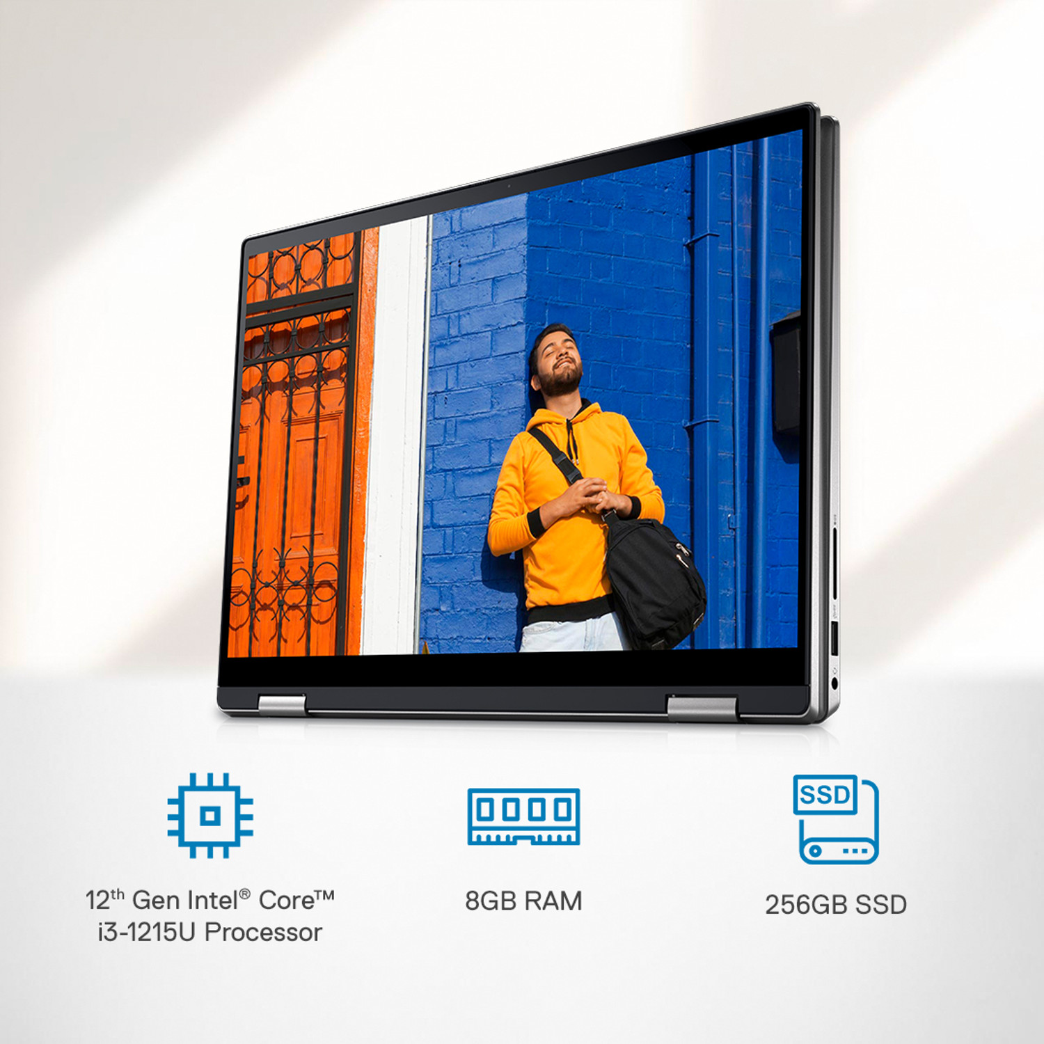 Image of DELL Intel Core i3 12th Gen 1215U - (8 GB /256 GB SSD /Windows 11 Home) Inspiron 7420 Thin and Light Laptop