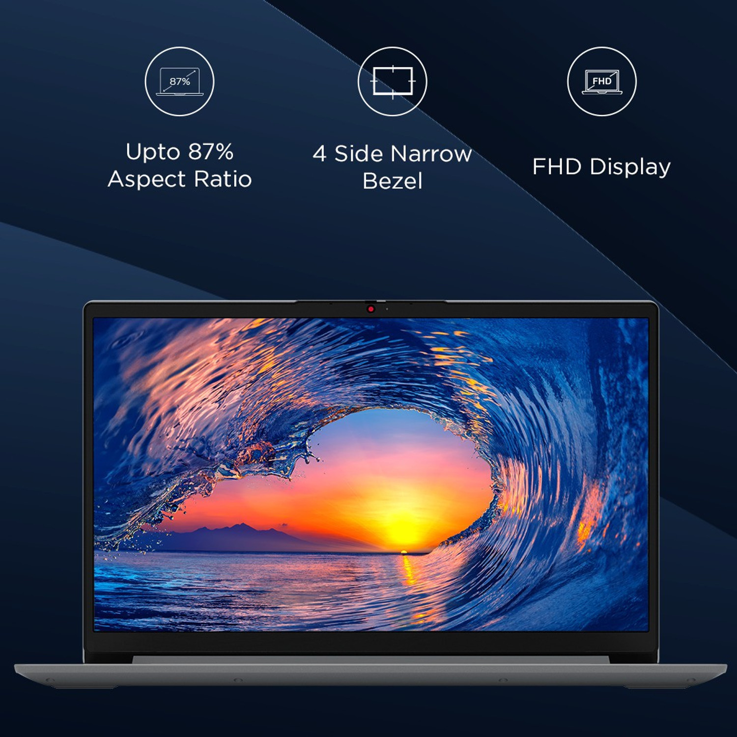 Image of Lenovo IdeaPad 1 AMD Ryzen 3 Dual Core 3250U - (8 GB /512 GB SSD /Windows 11 Home) 15ADA7 Thin and Light Laptop