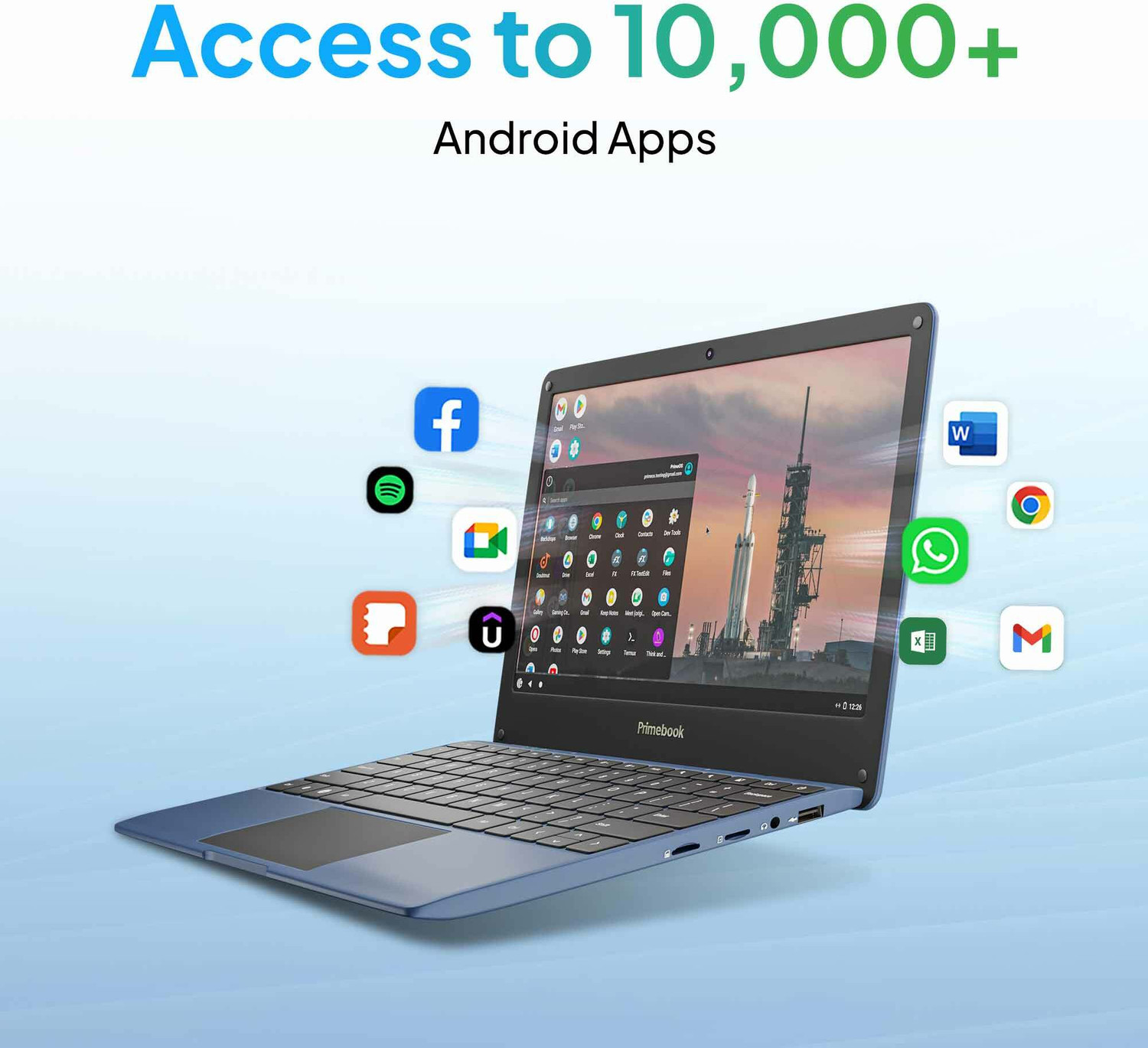 Image of Primebook 4G Android Based MediaTek MT8788 - (4 GB /64 GB EMMC Storage /Prime OS) 4G Thin and Light Laptop