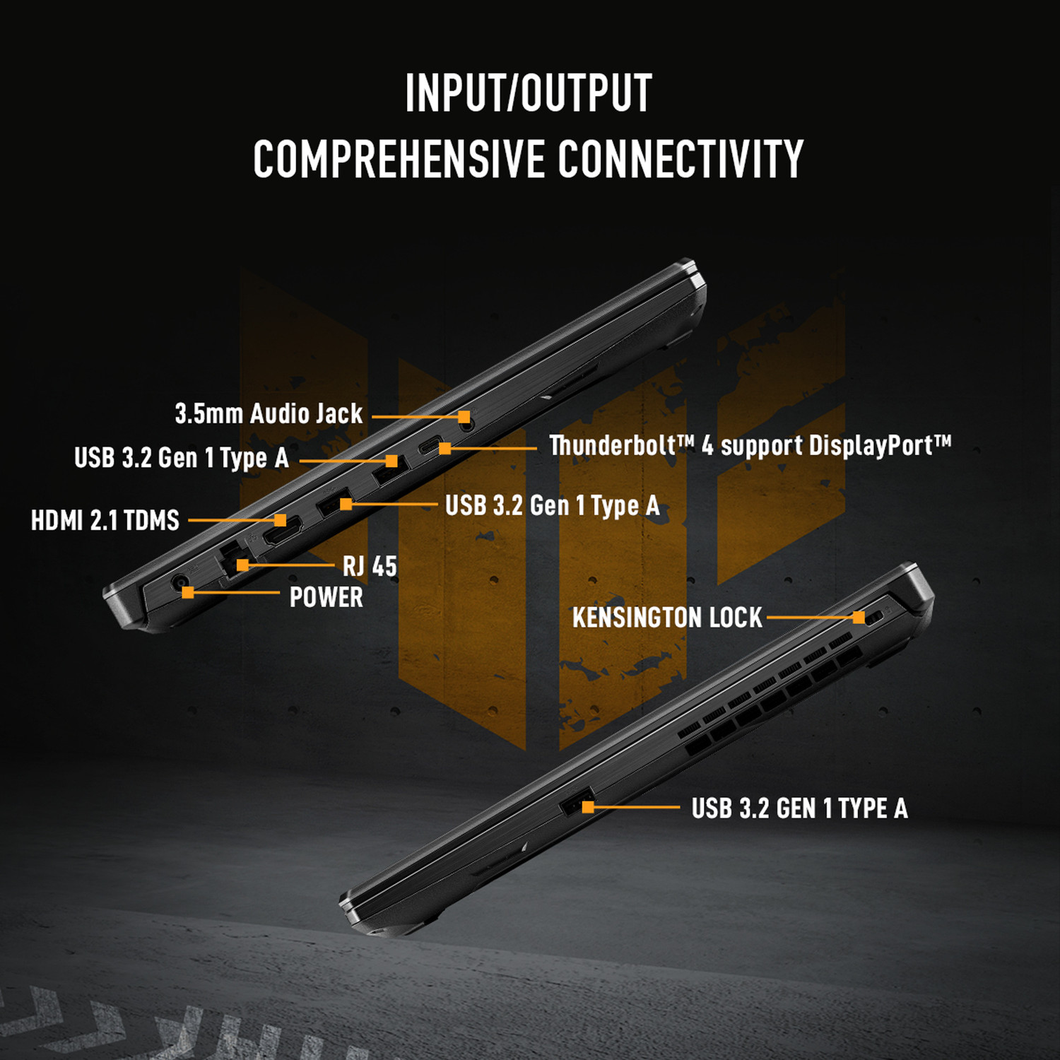 Image of ASUS TUF Gaming F15 - AI Powered Gaming Intel Core i5 11th Gen 11400H - (8 GB /512 GB SSD /Windows 11 Home /4 GB Graphics /NVIDIA GeForce RTX 2050 /144 Hz /70 TGP) FX506HF-HN024W Gaming Laptop