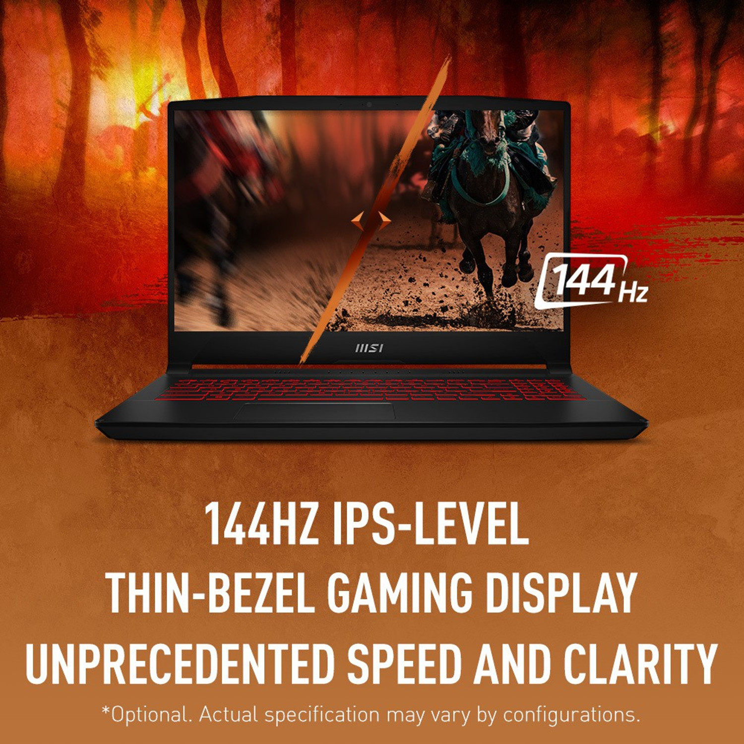 Image of MSI Katana GF66 Intel Core i7 12th Gen 12650H - (16 GB /512 GB SSD /Windows 11 Home /4 GB Graphics /NVIDIA GeForce RTX 3050 /144 Hz) Katana 15 B12UDXK-1004IN Gaming Laptop