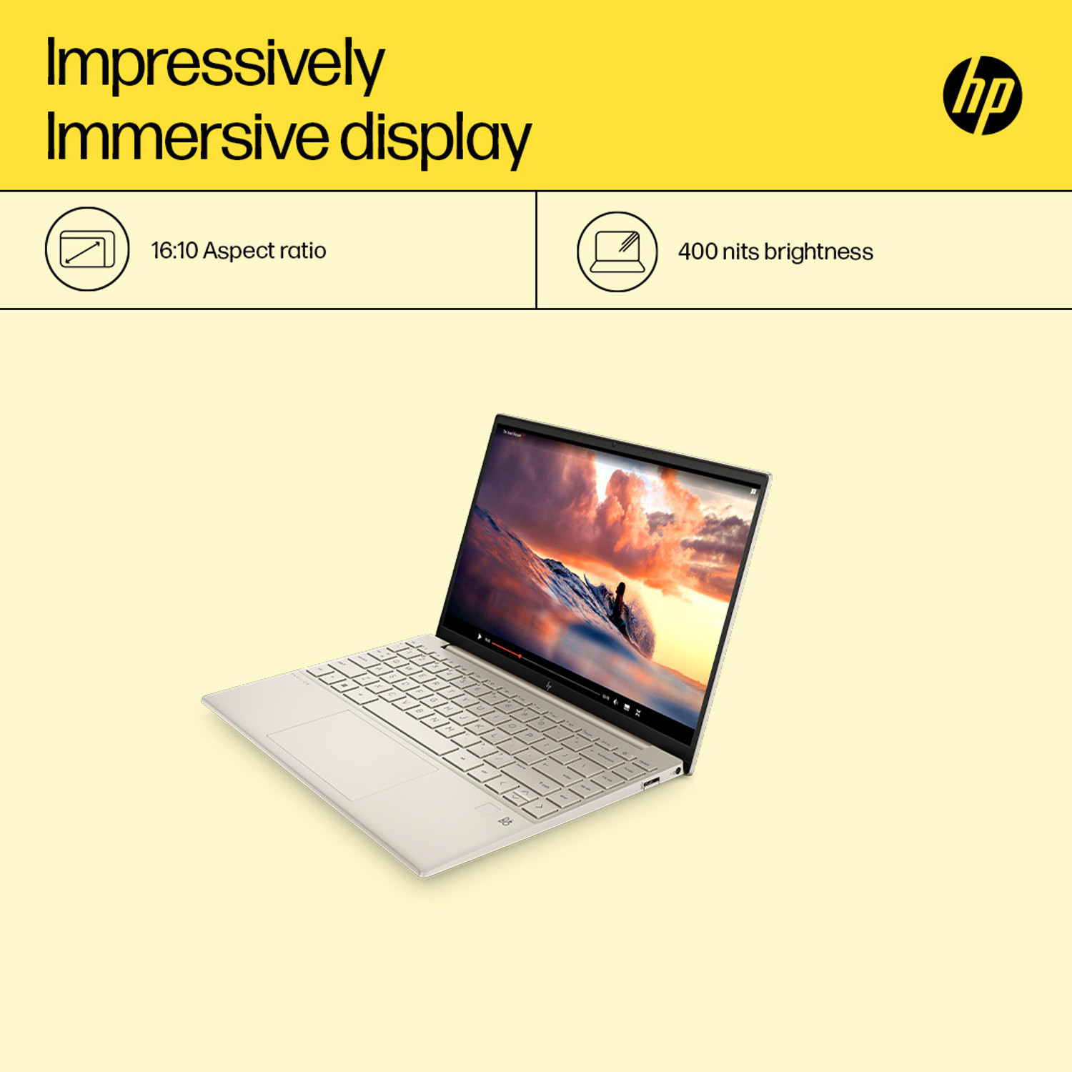 Image of HP Pavilion Aero AMD Ryzen 7 Octa Core 7735U - (16 GB /1 TB SSD /Windows 11 Home) 13-BE2046AU Thin and Light Laptop