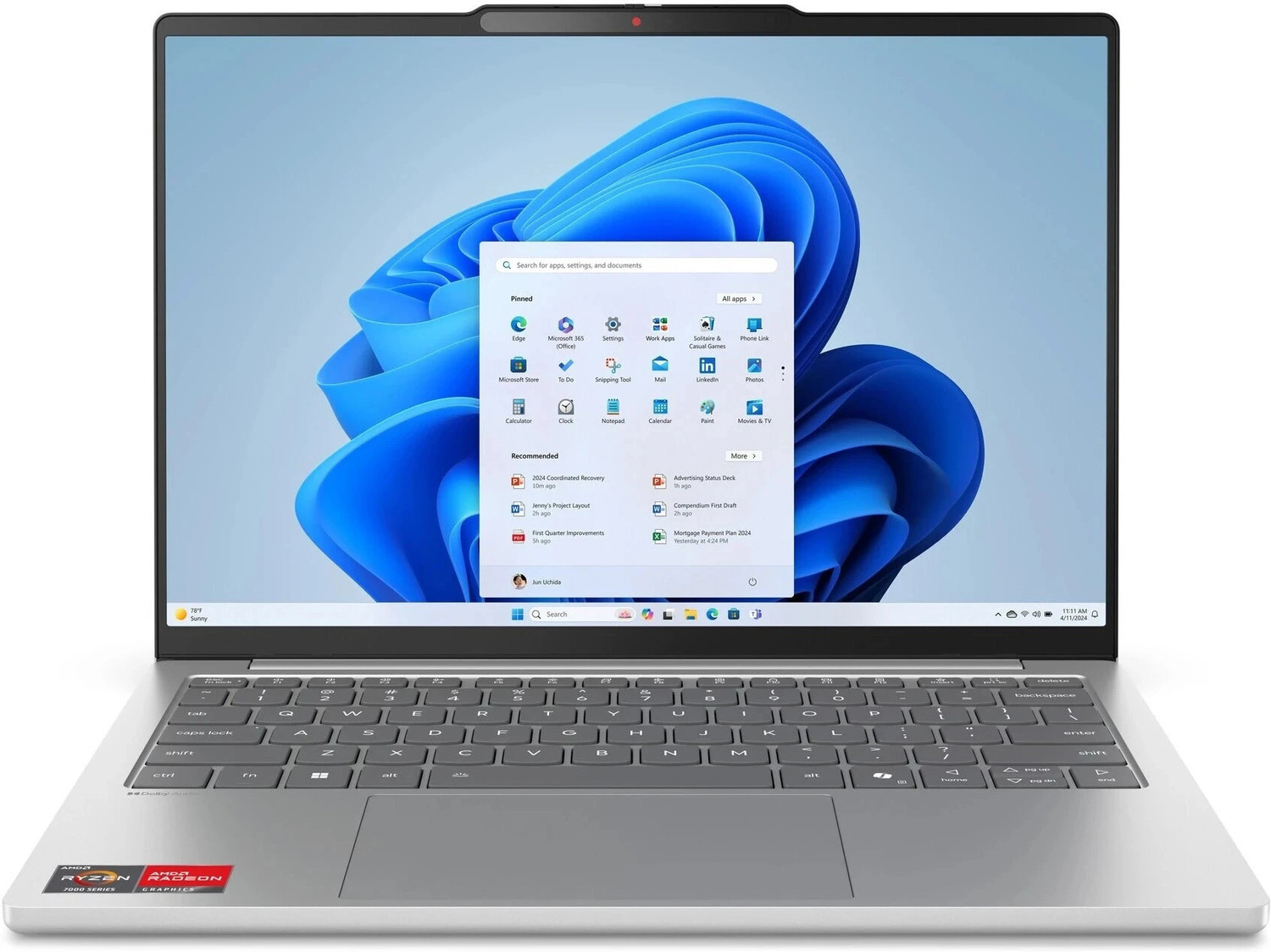 Lenovo IdeaPad Slim 5 AMD Ryzen 7 Octa Core 7735HS - (16 GB/512 GB SSD/Windows 11 Home) 13ARP10 Thin and Light Laptop